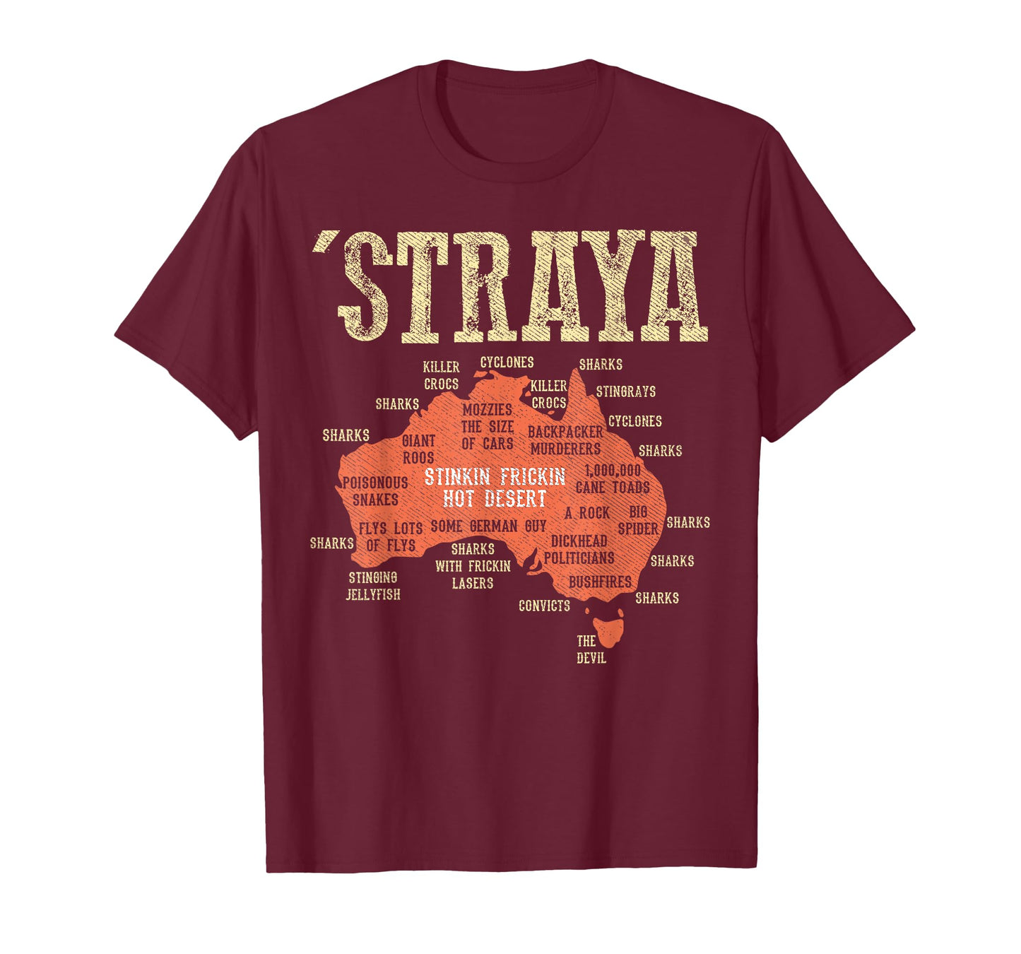 Australia Shirt - Aussie Day Straya Map G'day Mate Outback T-Shirt