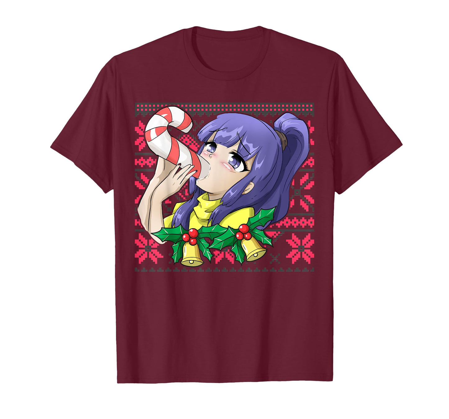 Ugly Christmas Otaku Ahegao Ecchi Etchi Lewd Hentai Kawaii T-Shirt