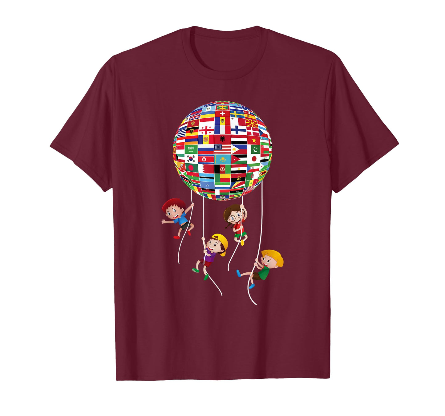 Flags Of The World Cultural Diversity Kids Around The Globe T-Shirt