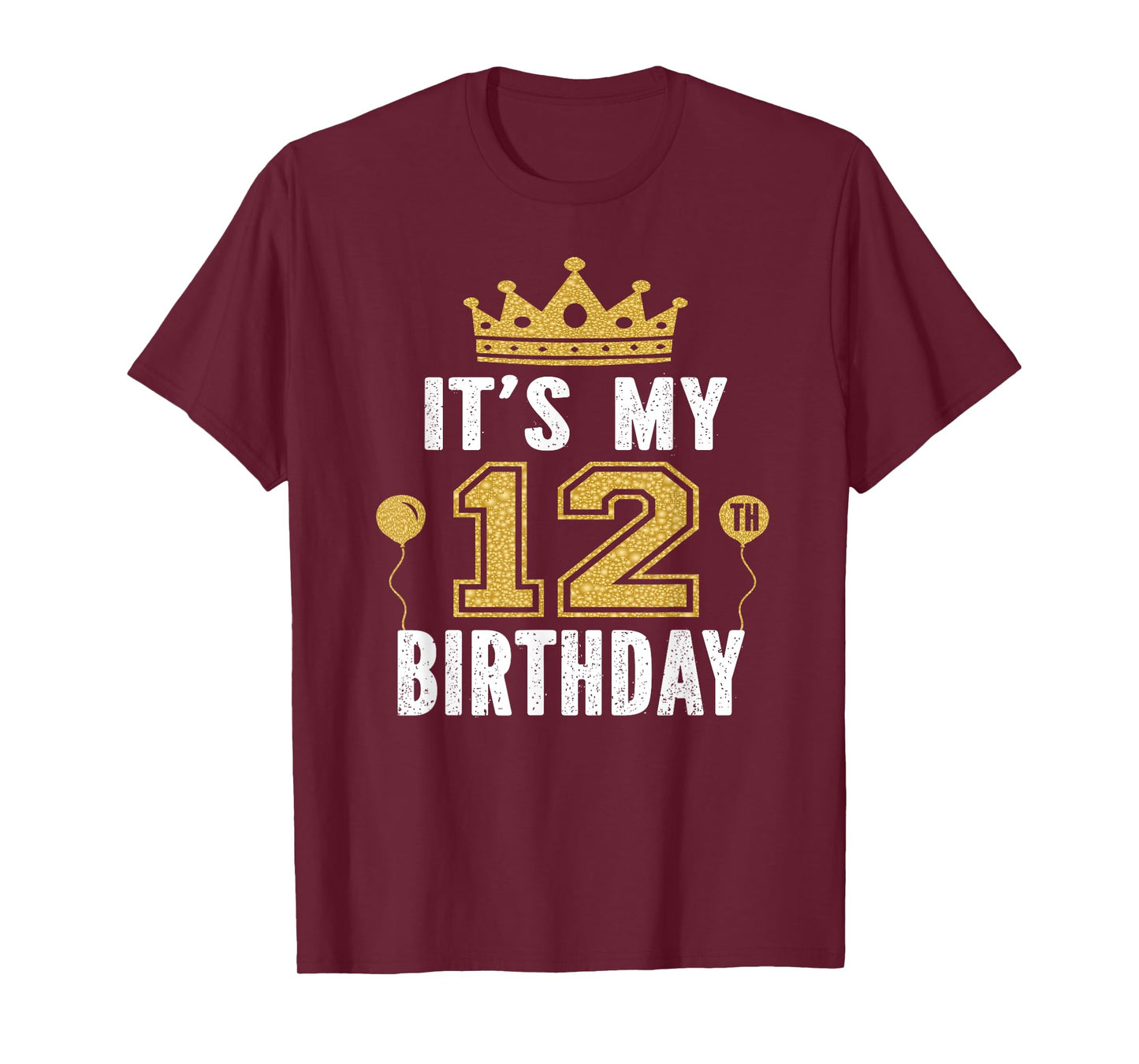 It's My 12th Birthday Gift For Kid 12 Years Old Bday Party T-Shirt