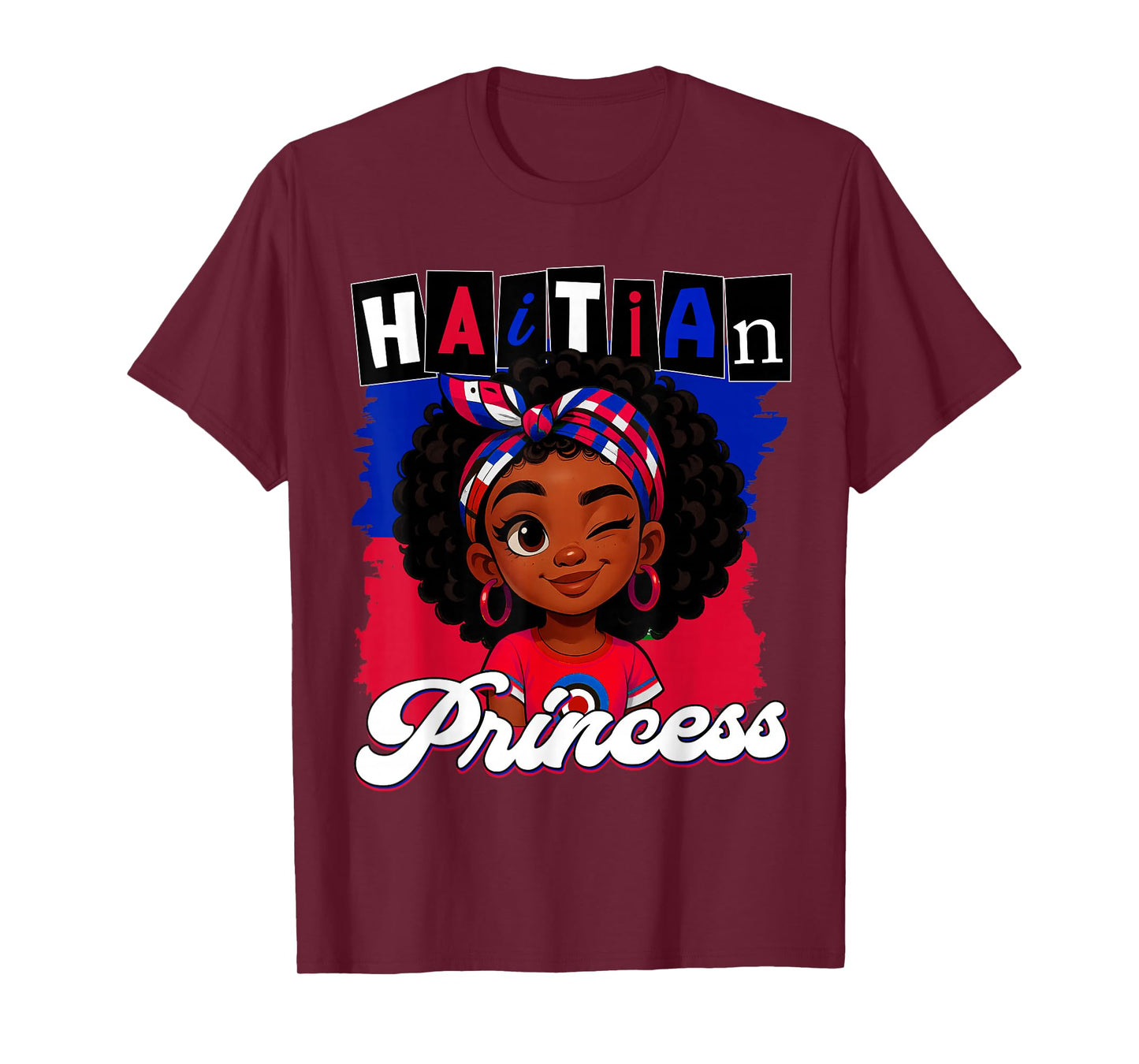 Haitian Princess Ayiti Pride Haiti Flag Day Girls Gifts T-Shirt