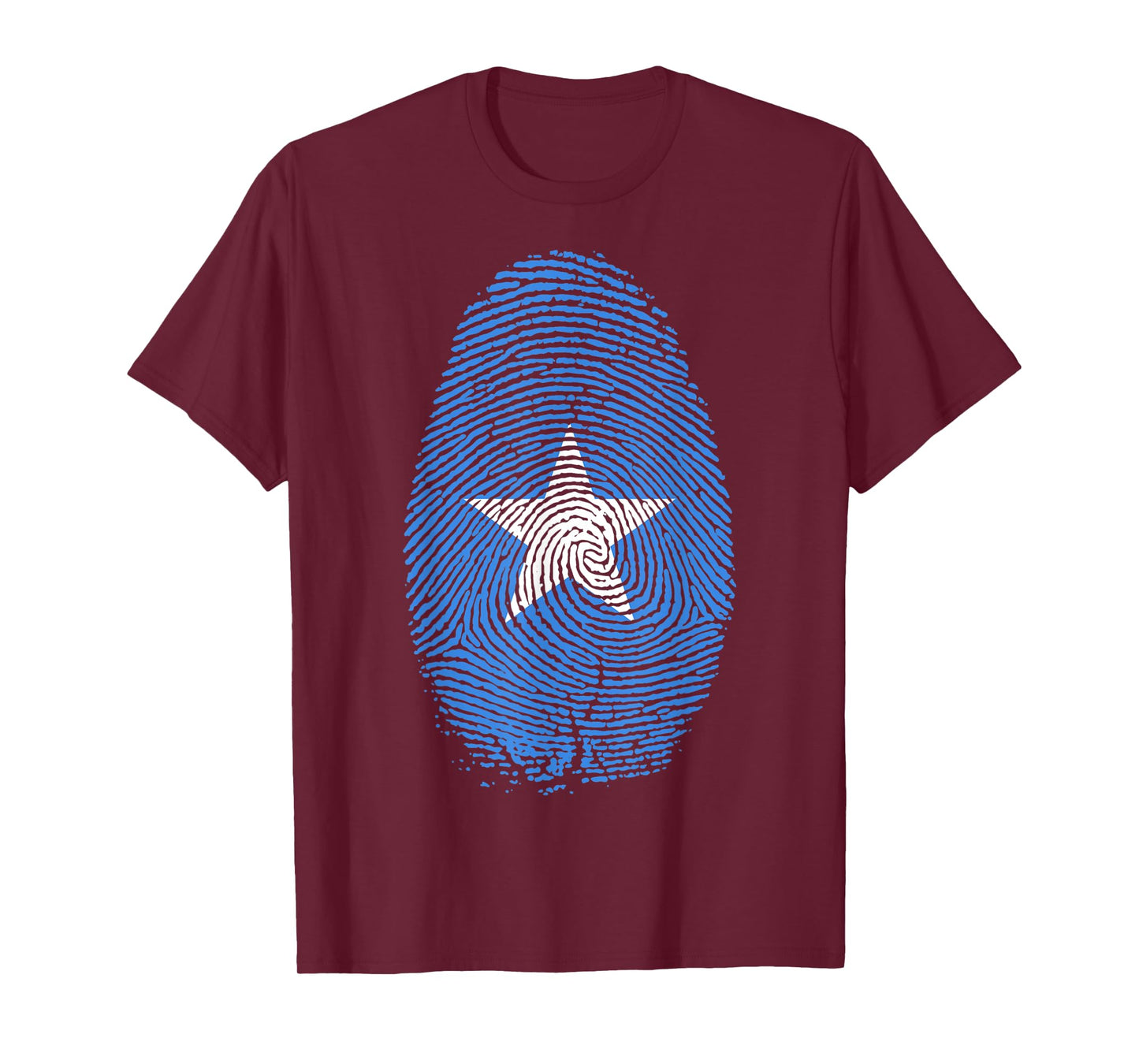 Somalia Flag Fingerprint It is in my DNA Gift for Somalians T-Shirt