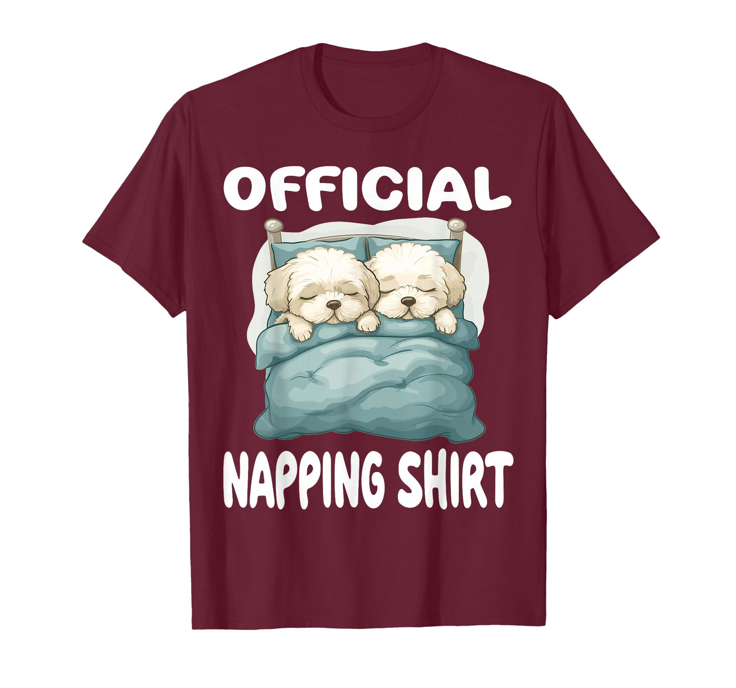 Maltipoo dog Official Napping shirt Pajamas Nightgown T-Shirt