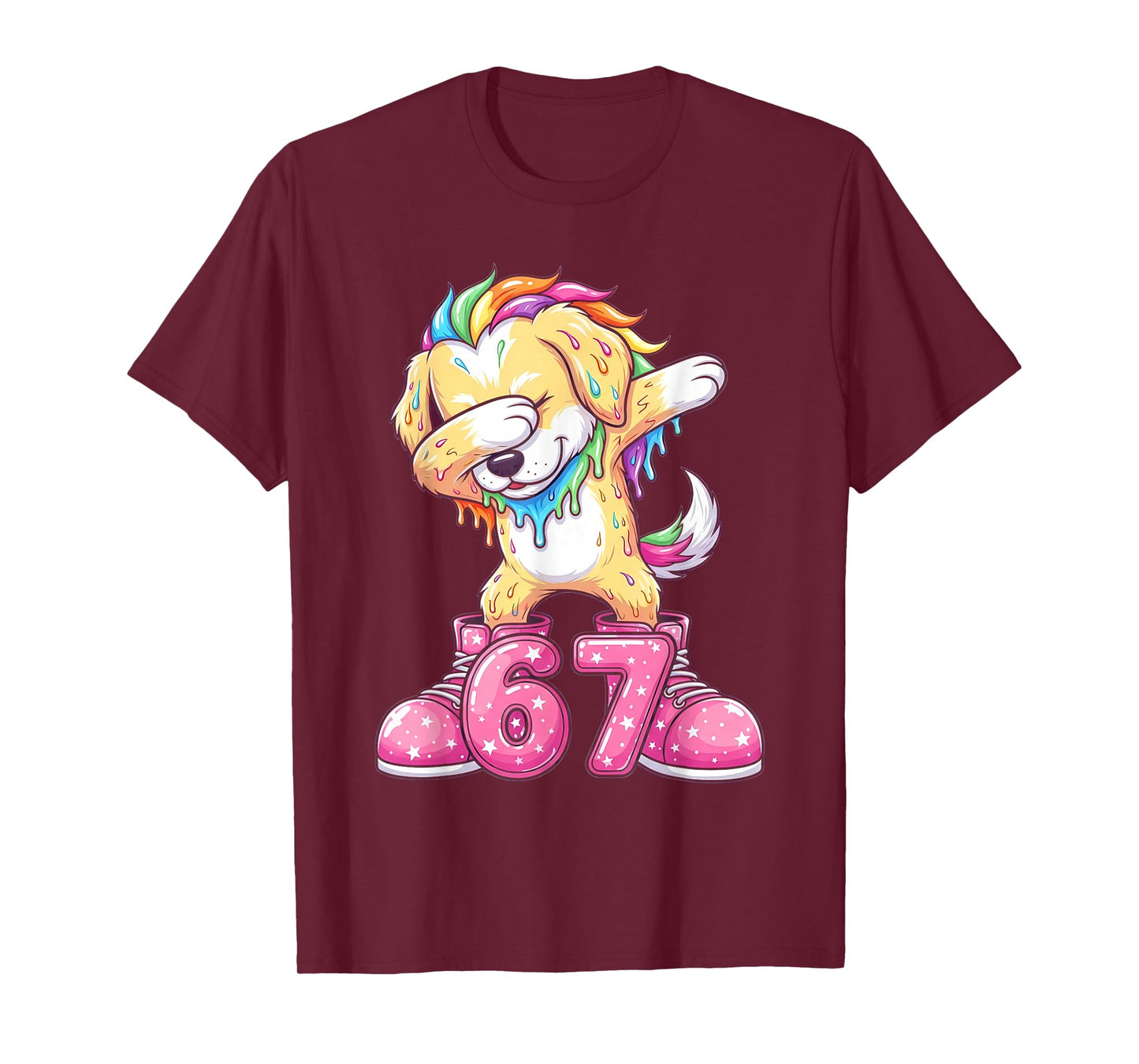 67 Christmas Funny 67 Brainrot Youth Kids Dog 67 T-Shirt