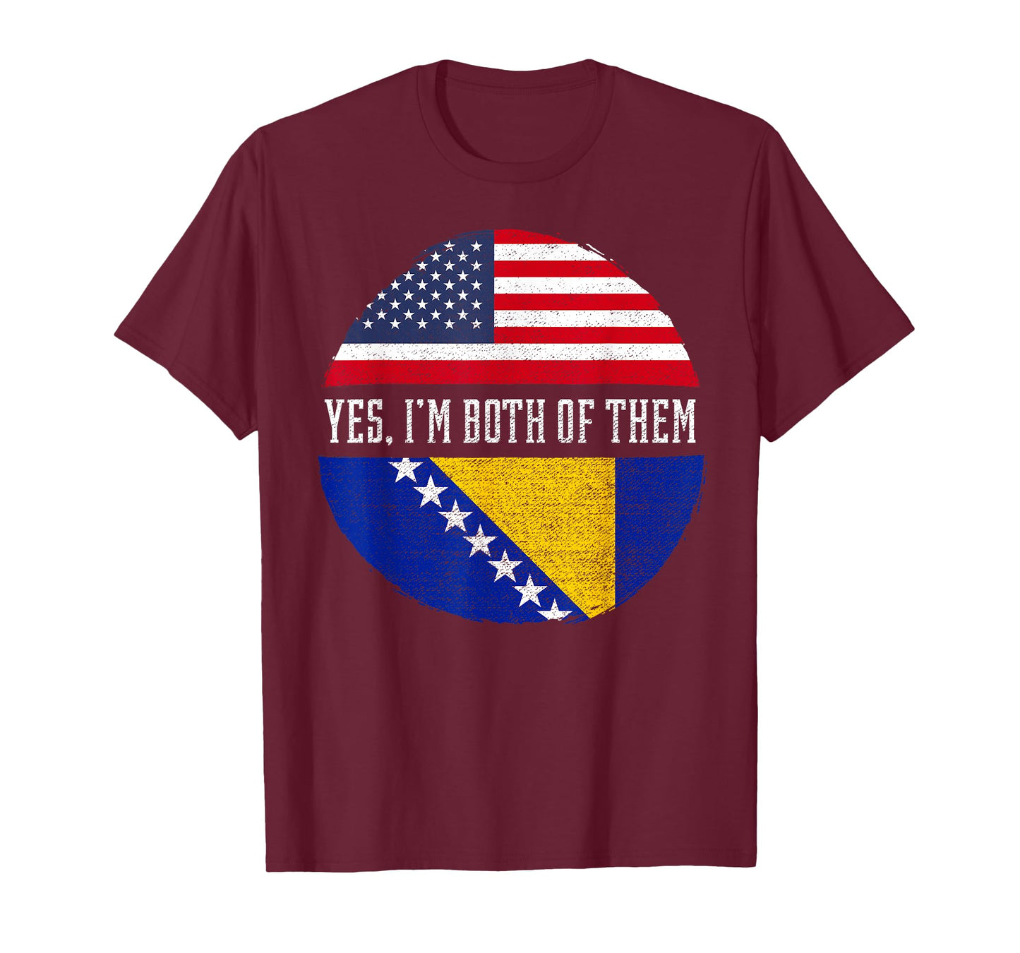 Half American Bosnian Herzegovinian Bosnia and Herzegovina T-Shirt