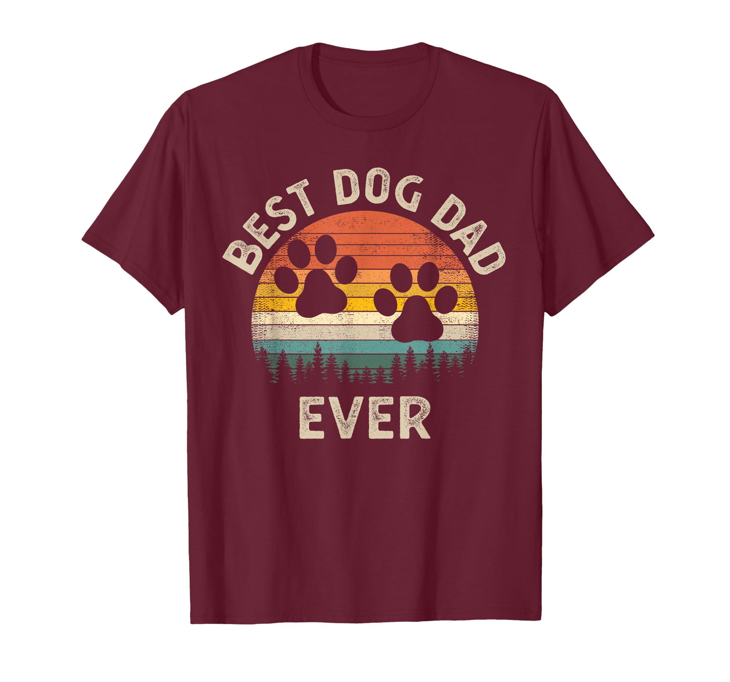 Best Dog Dad Ever Vintage Father's Day Dog Lover T-Shirt