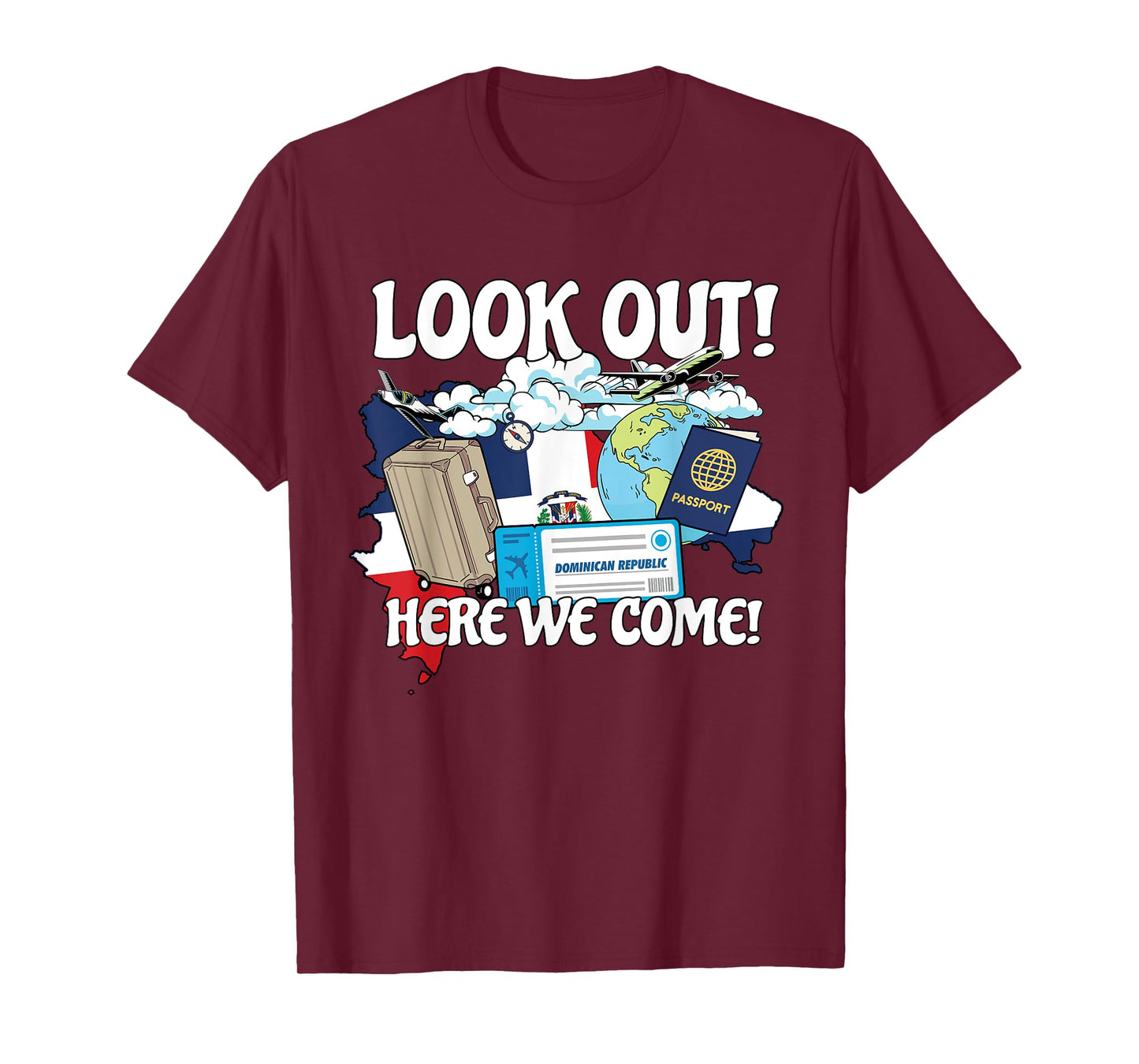Look Out Dominican Here We Come Matching Family Vacation T-Shirt