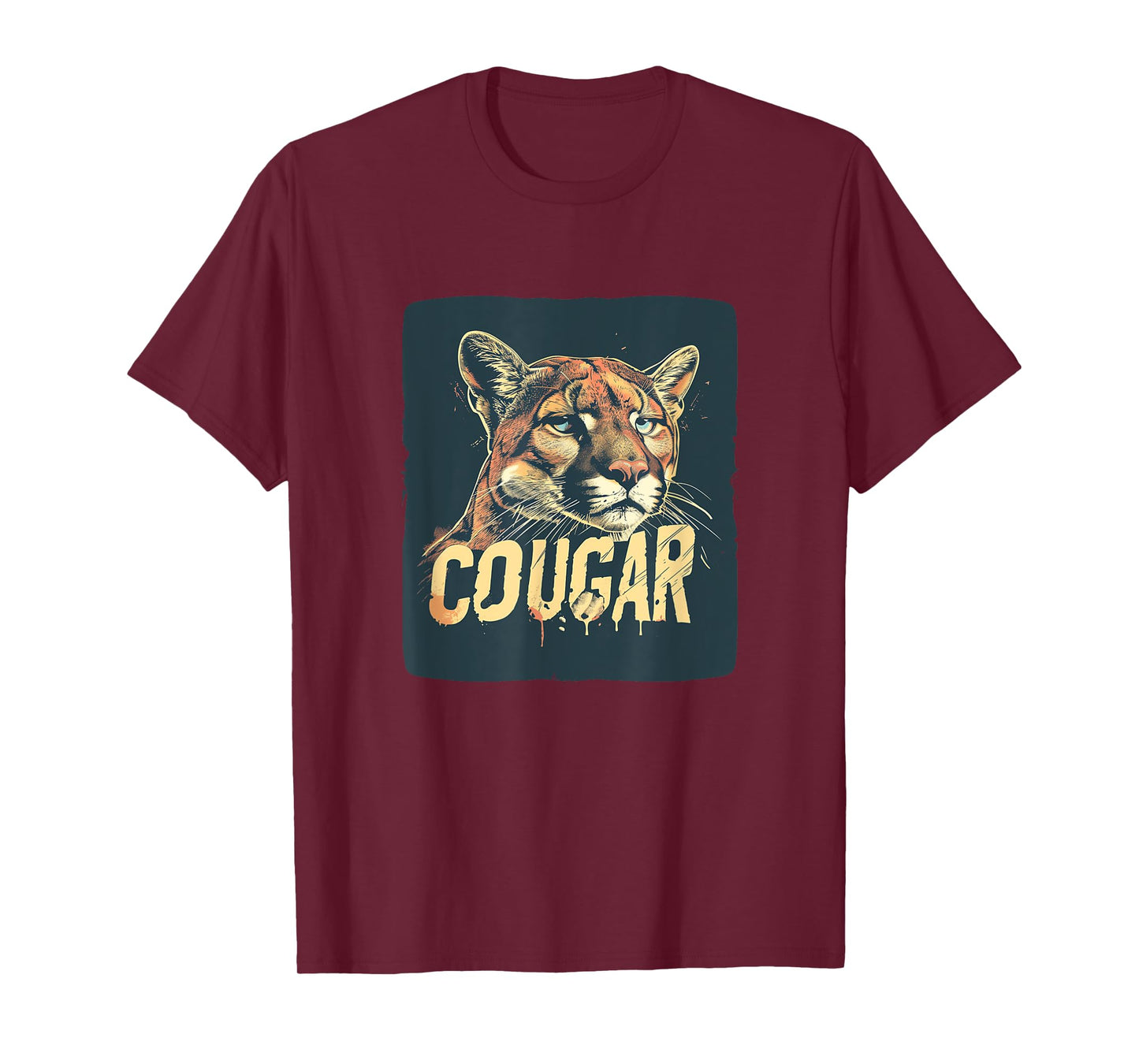 Pretty Cougar Face Outfit for Cougars Boys and Girls T-Shirt