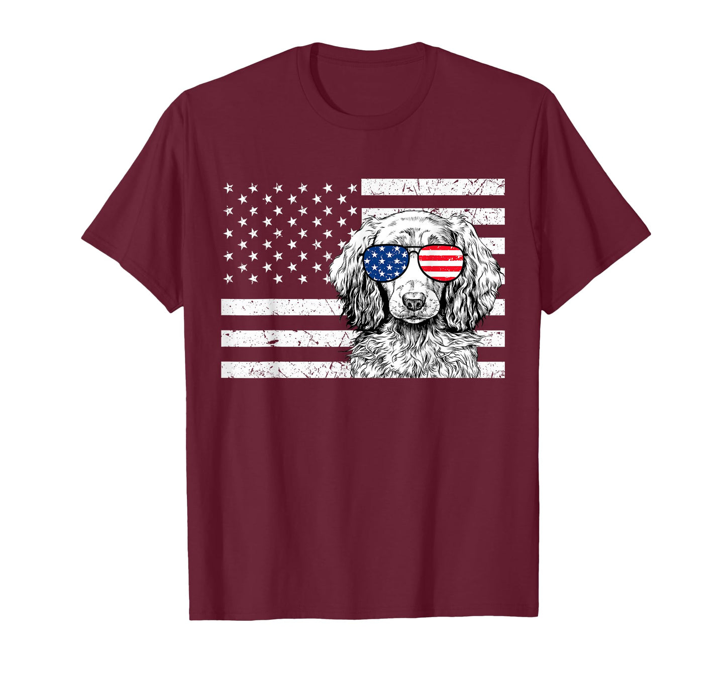 Dachshund Weiner Dog 4th of July US American Flag Patriotic T-Shirt