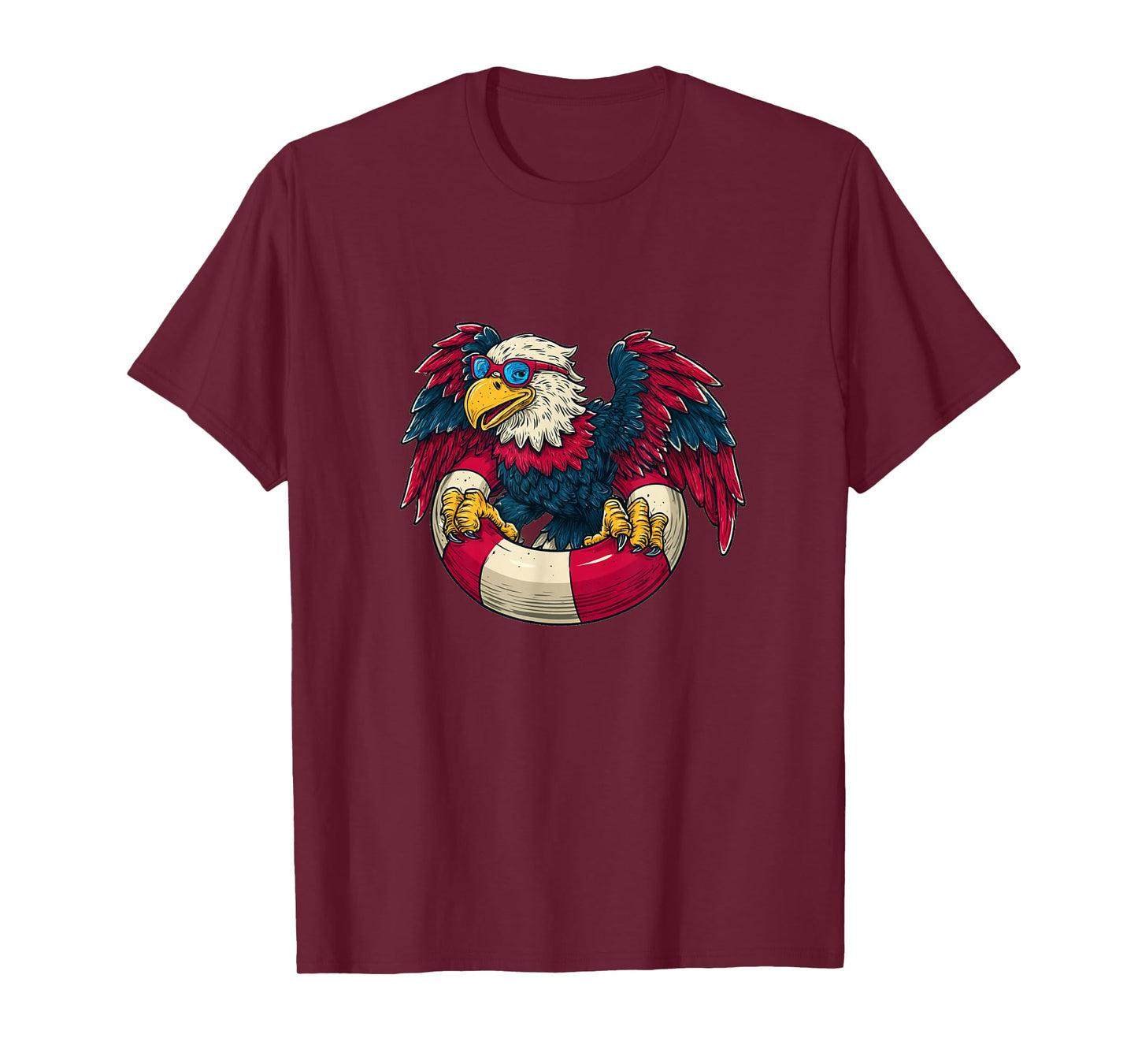 Nice Eagle with Cool Colors and Pool Ring T-Shirt