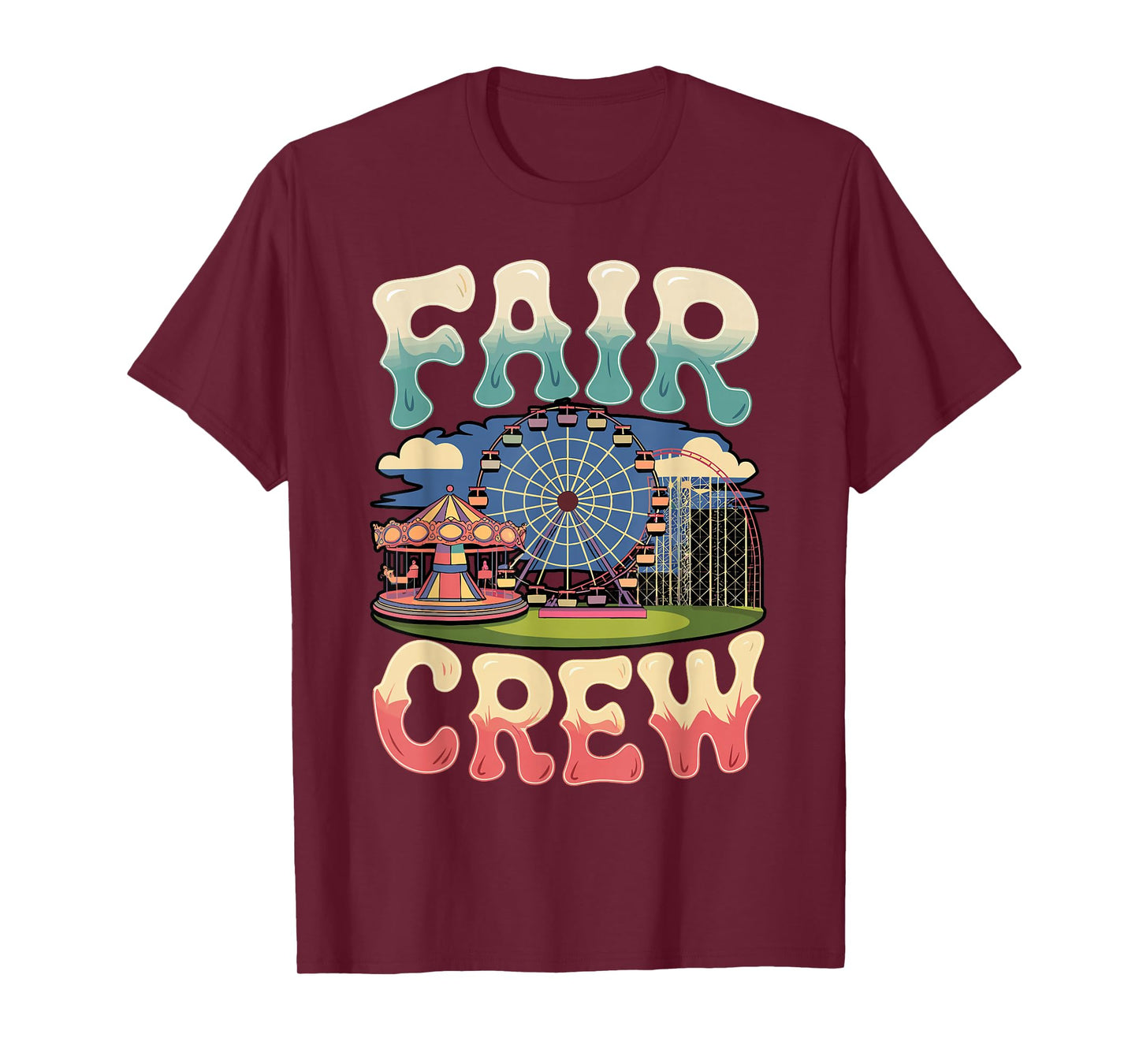 Fair Crew Carousel Rides Country Fair Carnival Fair T-Shirt