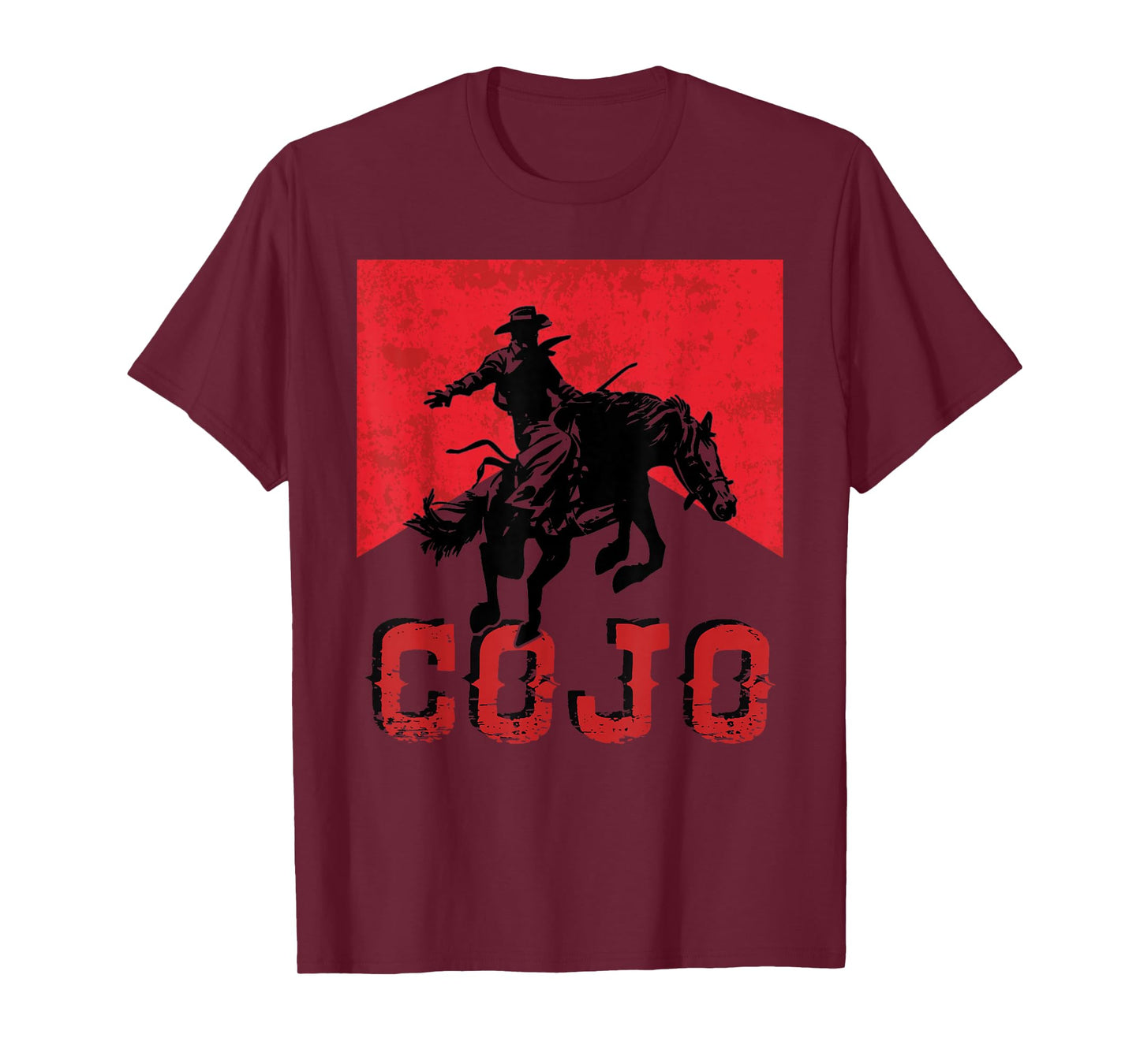 Retro Cojo Johnson Bull Skull Music Country 70s Cowboy Boots T-Shirt