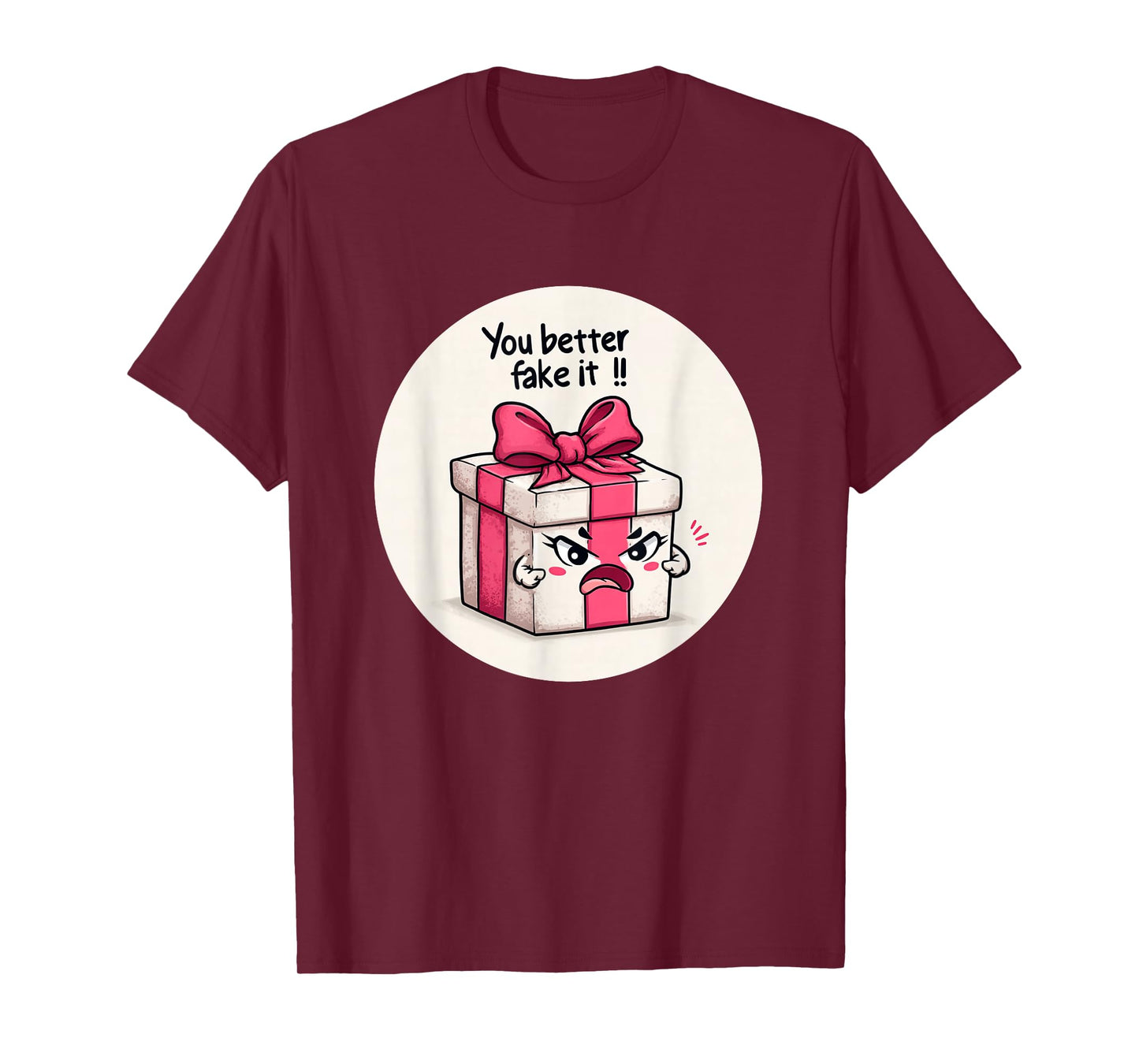 You Better Fake it Christmas Statement Costume T-Shirt