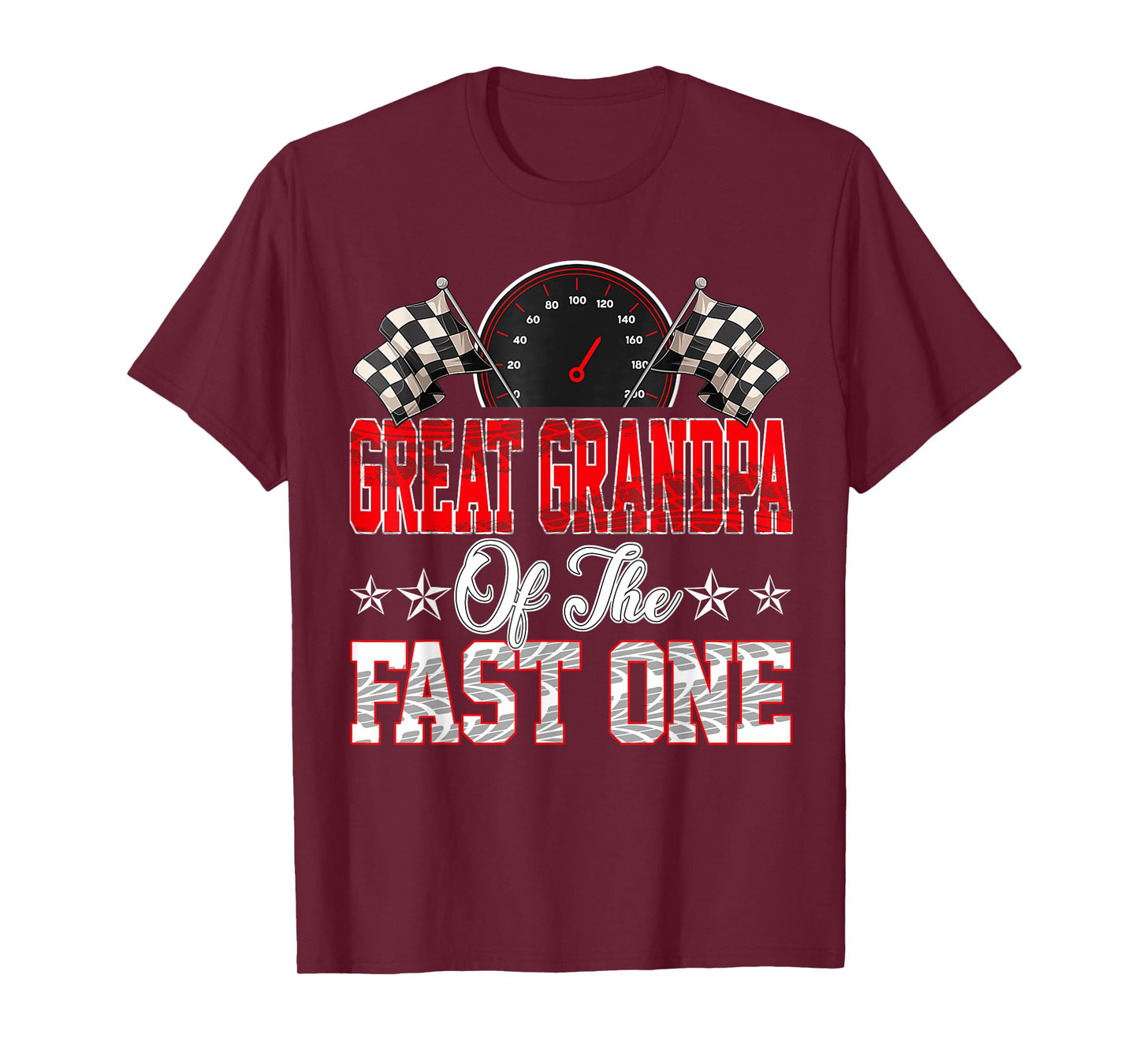 Great Grandpa Of The Fast One First Birthday Racing Car T-Shirt