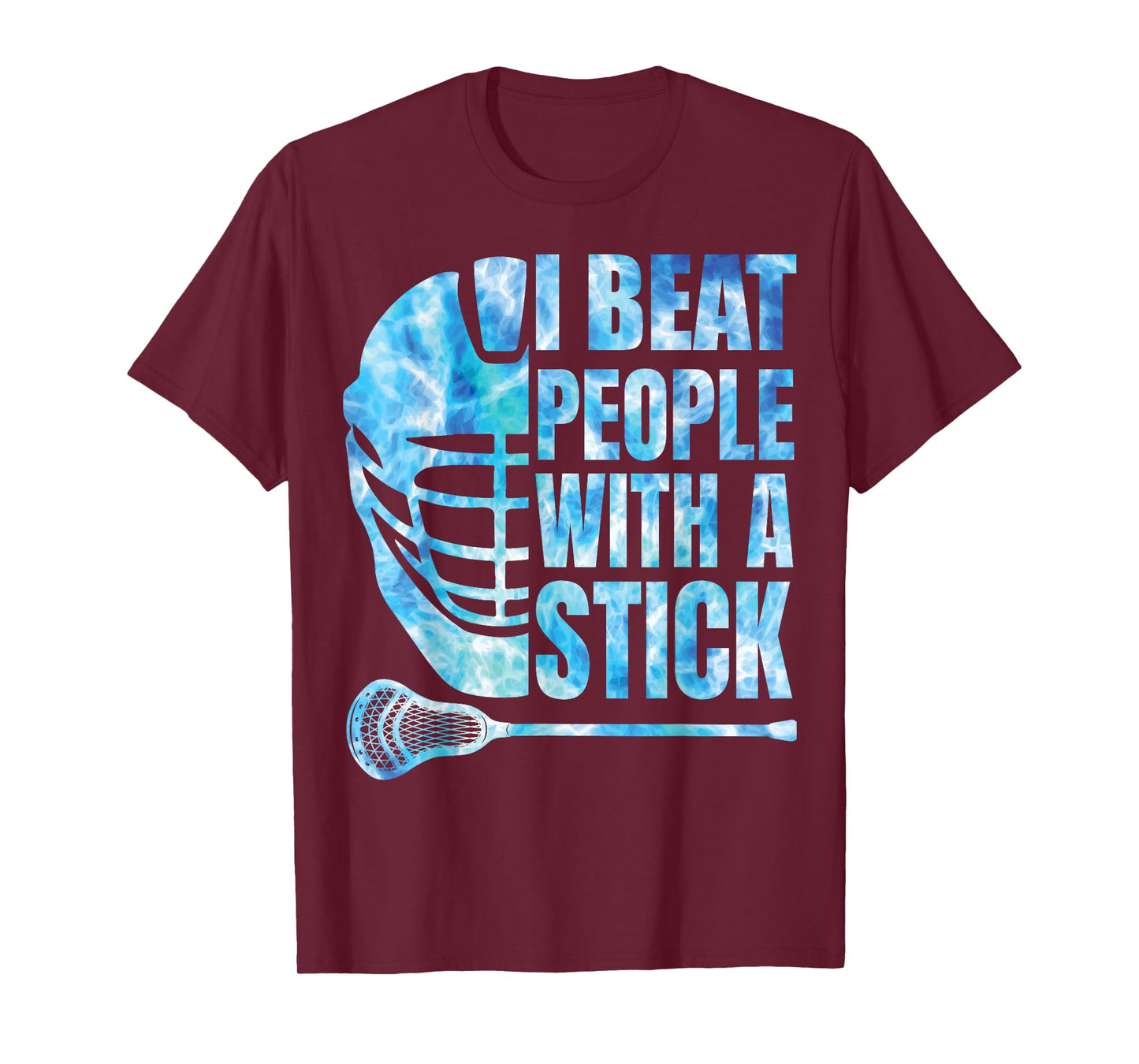 Lacrosse-Shirt Lax I Beat People With A Stick Boys Youth Men T-Shirt