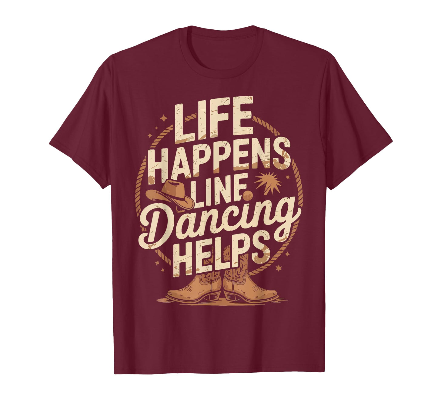Life Happens Line Dancing Helps T-Shirt