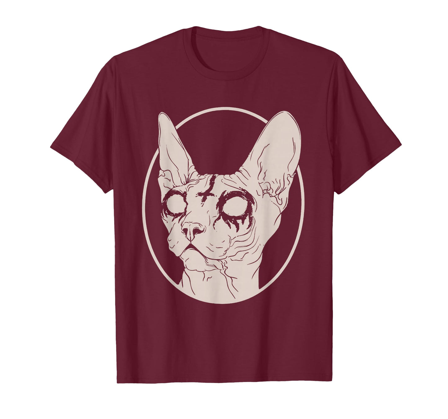 Death Metal Sphynx Cat, Satanic Clothing for Men Women T-Shirt