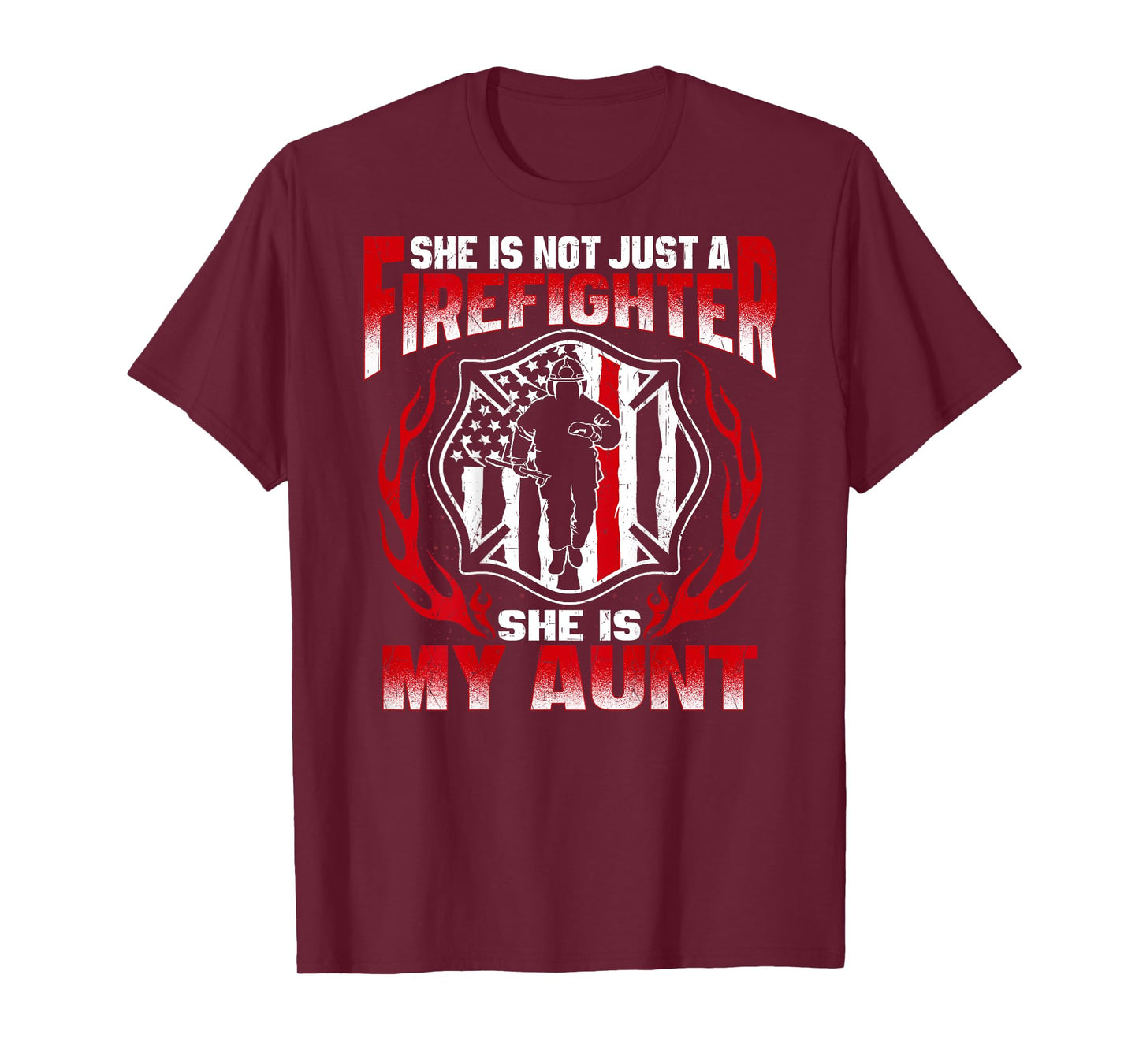My Aunt Is A Firefighter Hero Proud Fire Niece Nephew Gifts T-Shirt