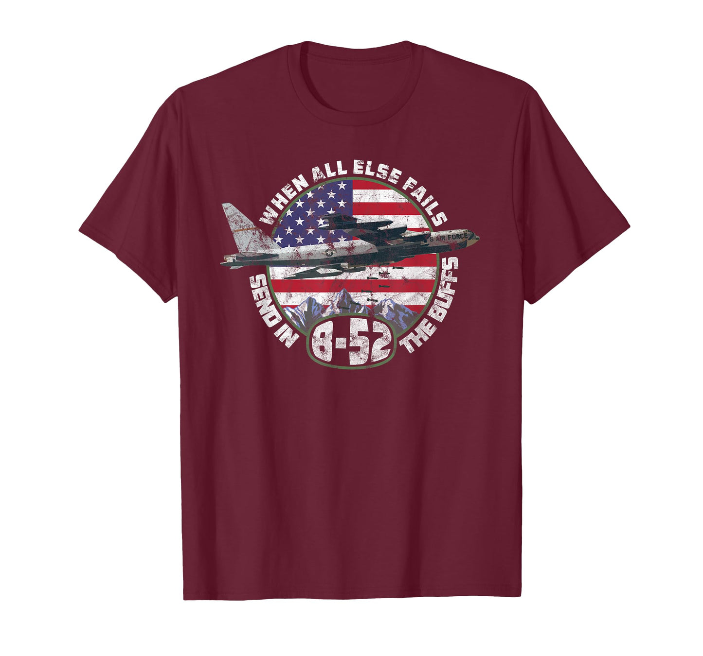 Send in the Buffs | B-52 Stratofortress Bomber Vintage Tee T-Shirt