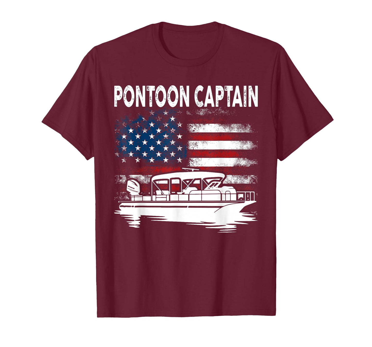 Boating Pontoon Captain 4th of July Pontoon Boat T-Shirt