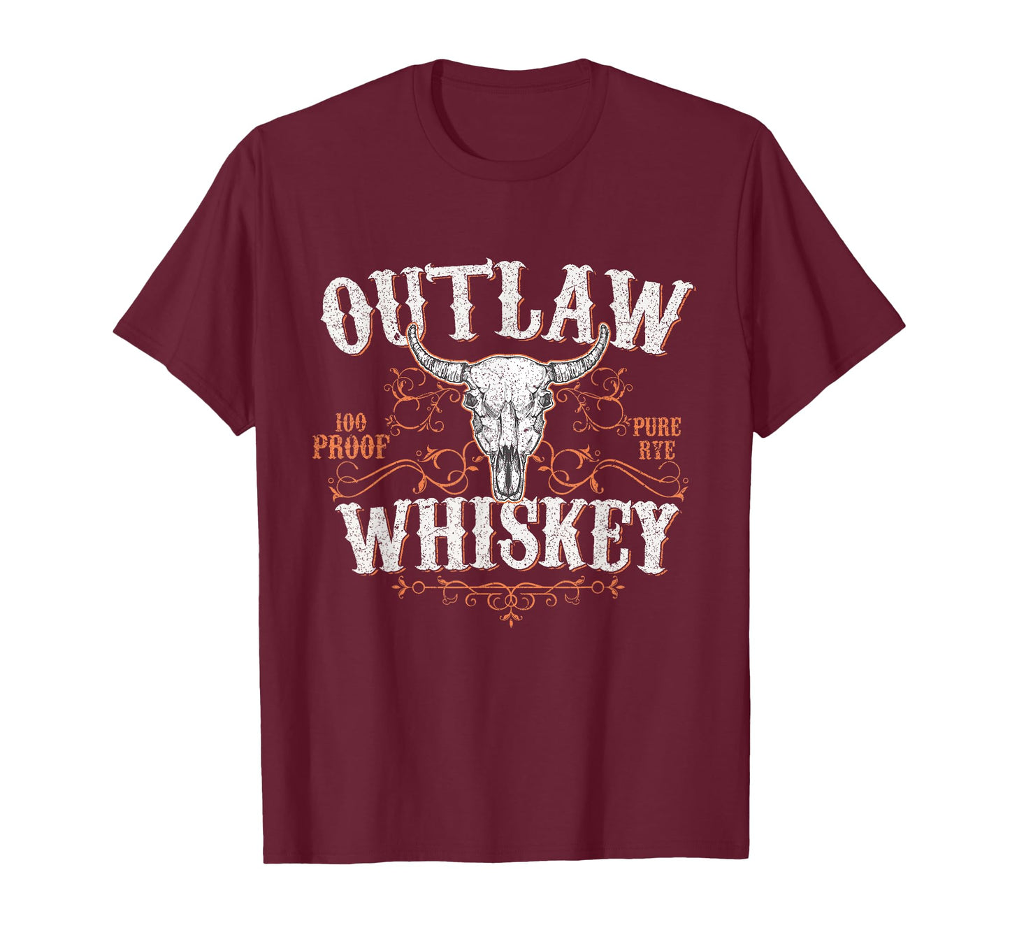 Outlaw Whiskey Country Vintage Graphic T-Shirt