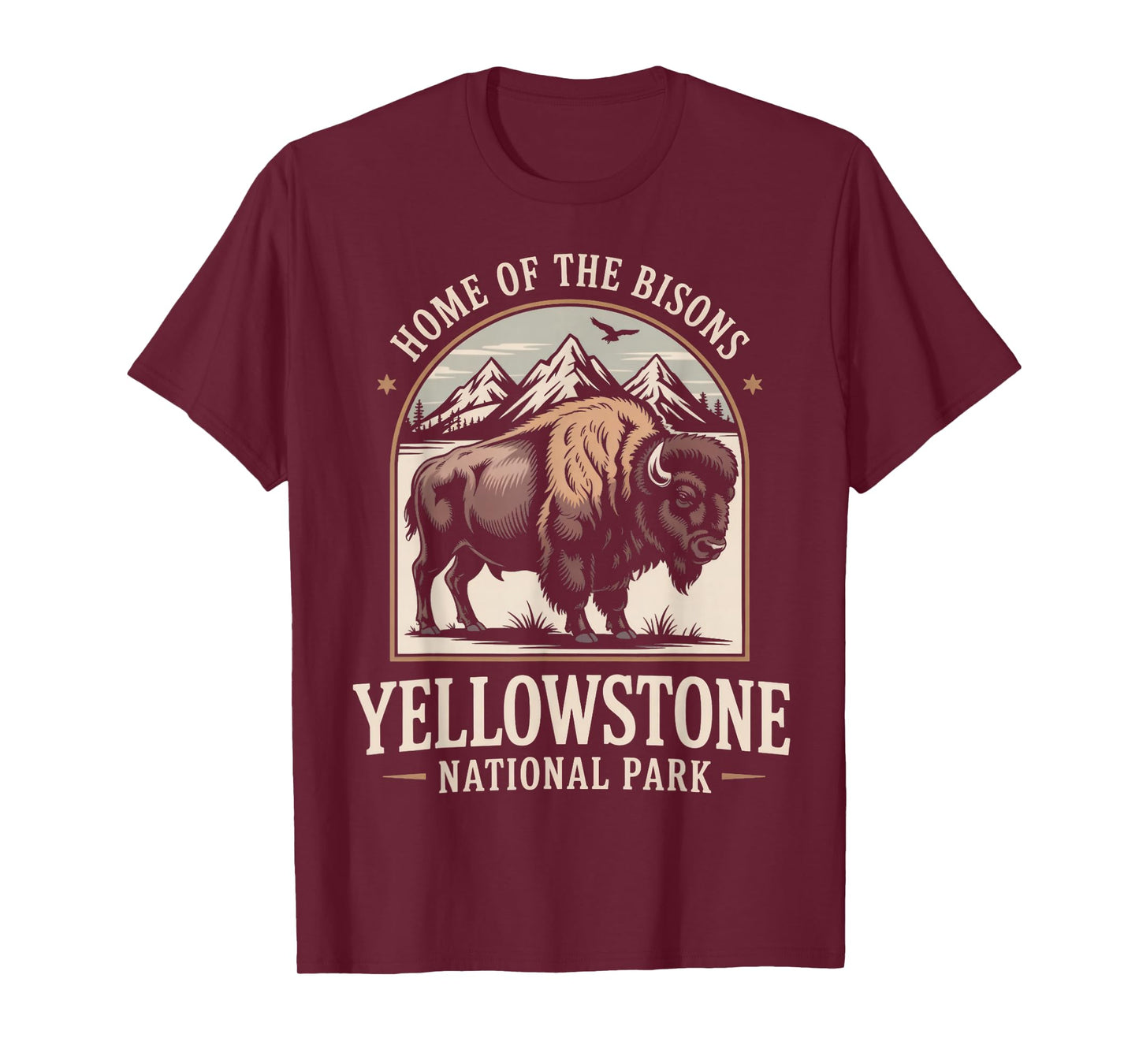 Wyoming Buffalo Home of The Bison Yellowstone National Park T-Shirt
