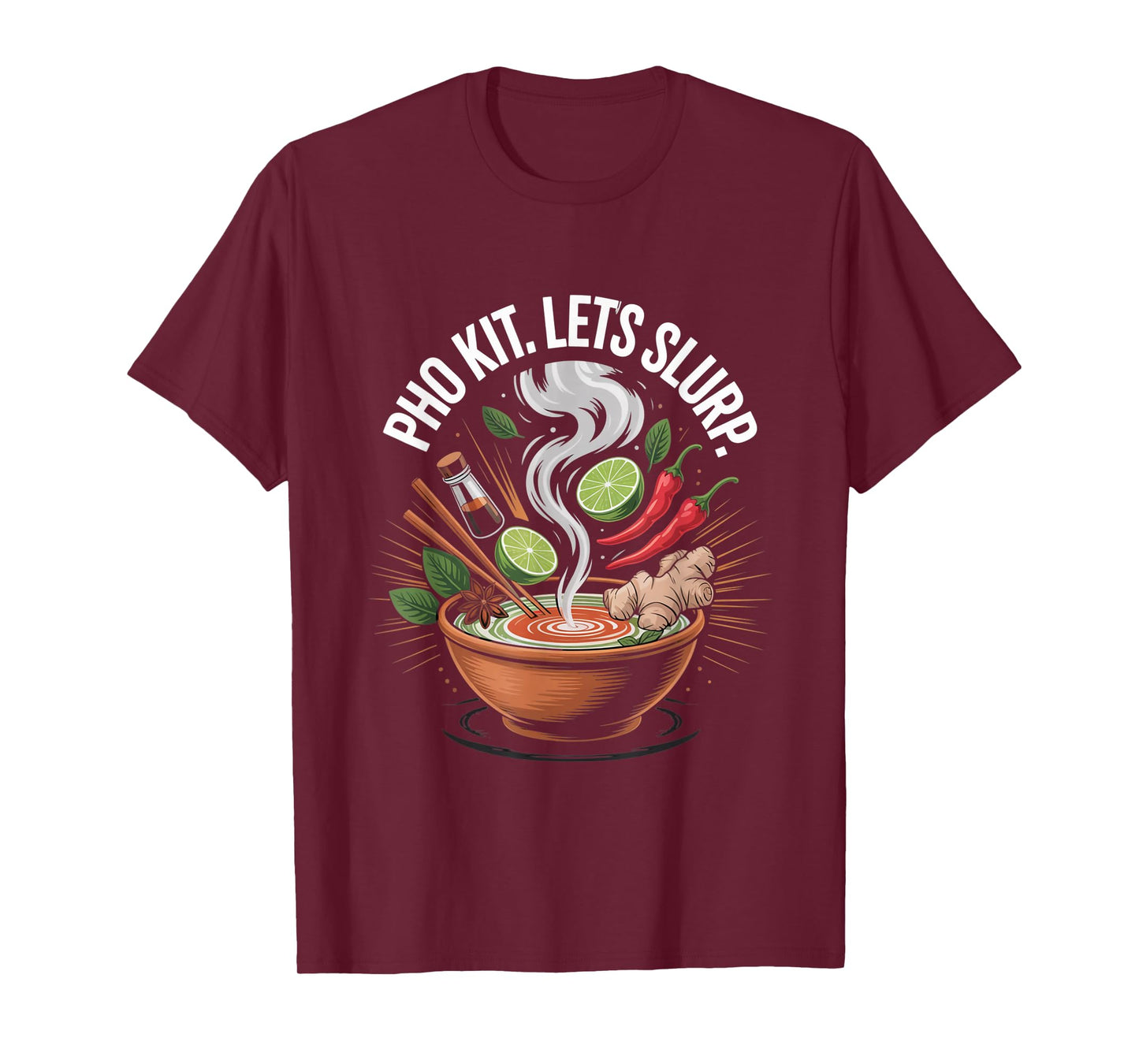 Pho Kit Soup Funny Pho Kit Vegan Pho Lover T-Shirt