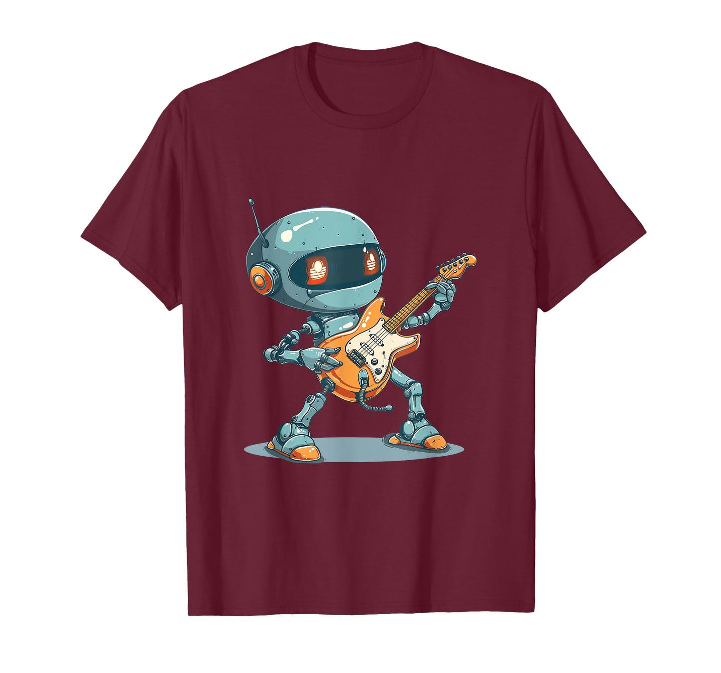 Amazing Robot with Electric Guitar for a Wild Rock Session T-Shirt