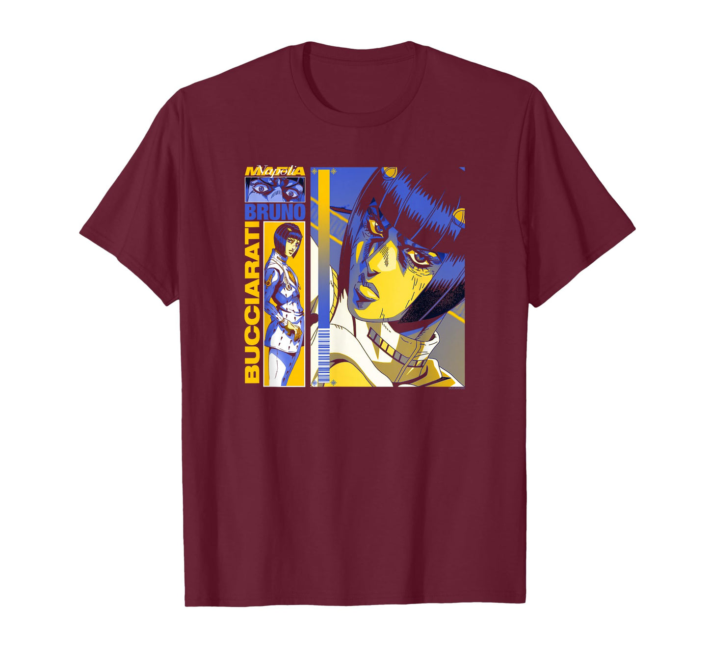 JoJo's Bizarre Adventure Bucciarati Gold and Purple Anime T-Shirt