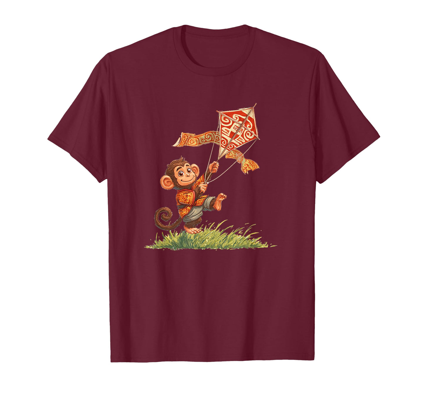 Pretty Kite Fly Monkey for Windy Lovers T-Shirt