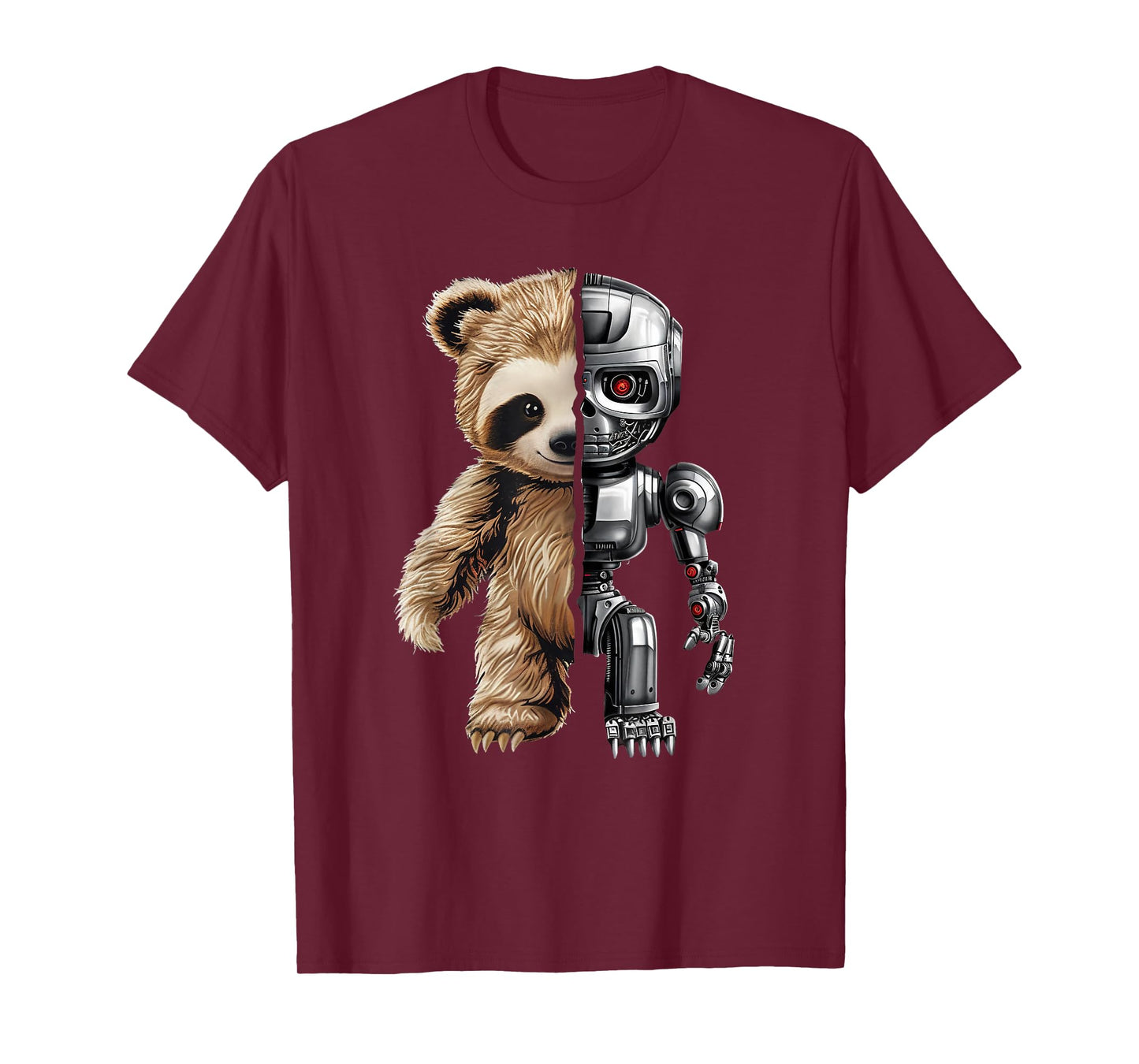 Funny Robotics Animal Lover Sloth Robots Graphic Engineer T-Shirt