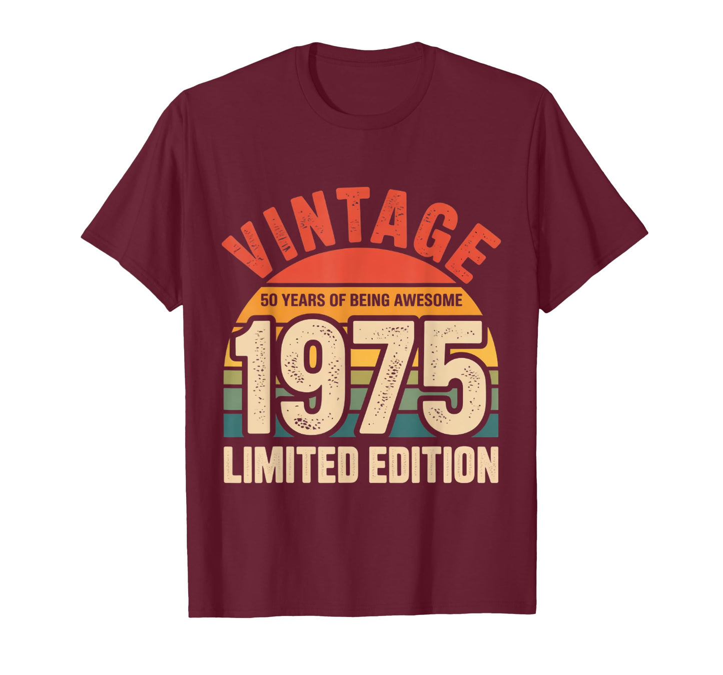 50 Year Birthday Decorations Men Gag 50yr 1975 50th Birthday T-Shirt