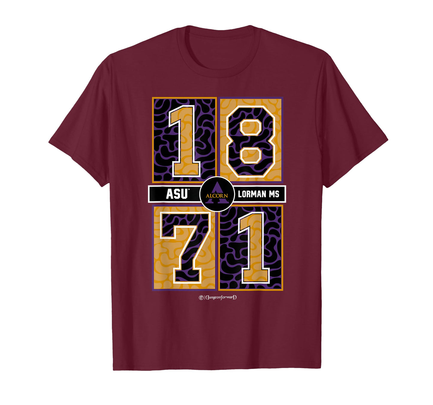 Alcorn State University - ASU Braves HBCU Concrete Date T-Shirt