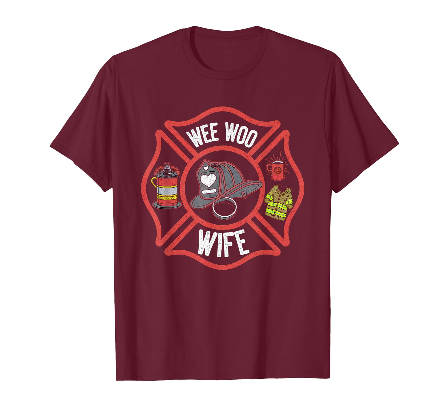 Firefighter Wife Tshirt Uniform Fireman Fire Department T-Shirt