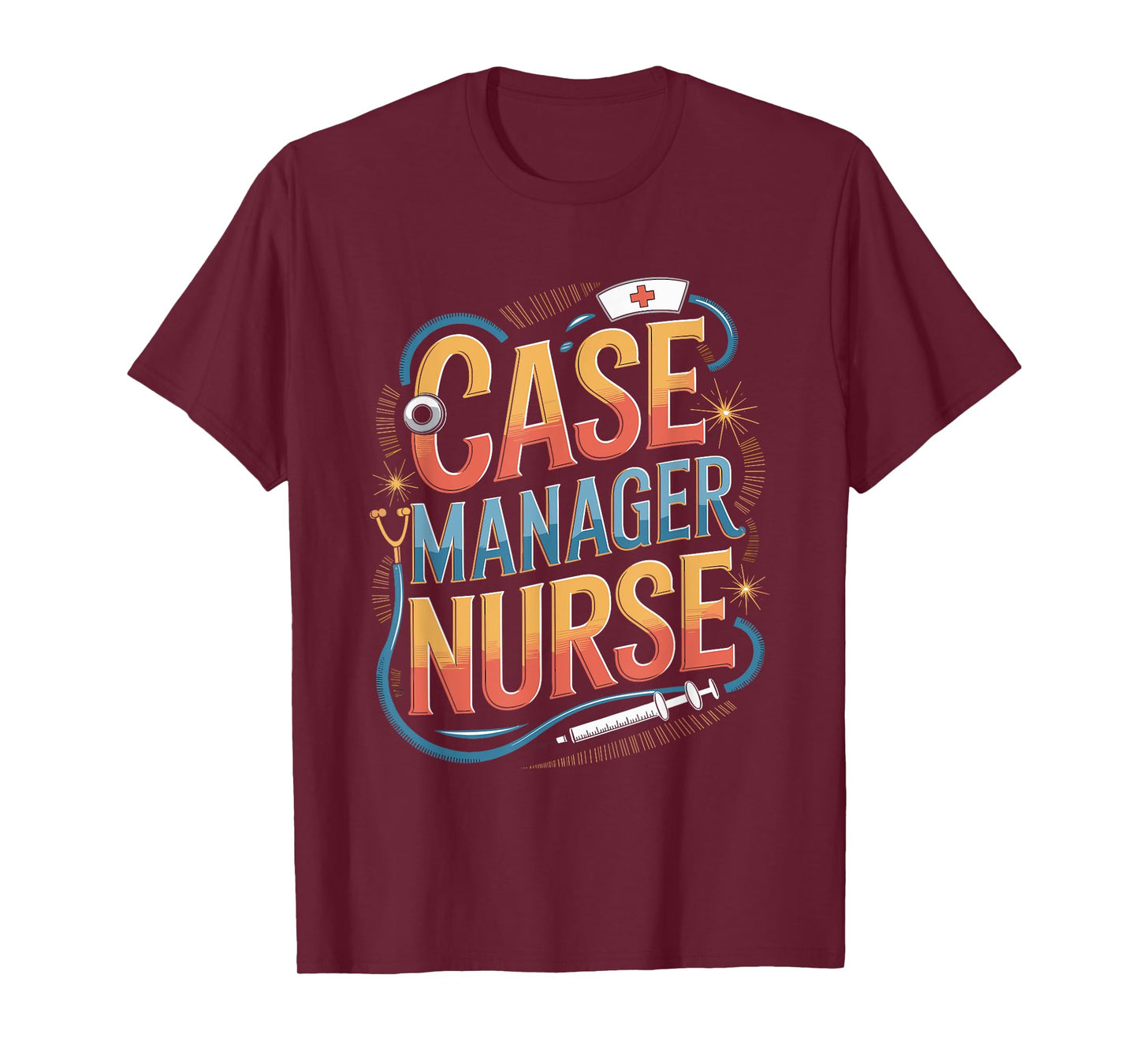 Nurse Case Manager Heart Design T-Shirt