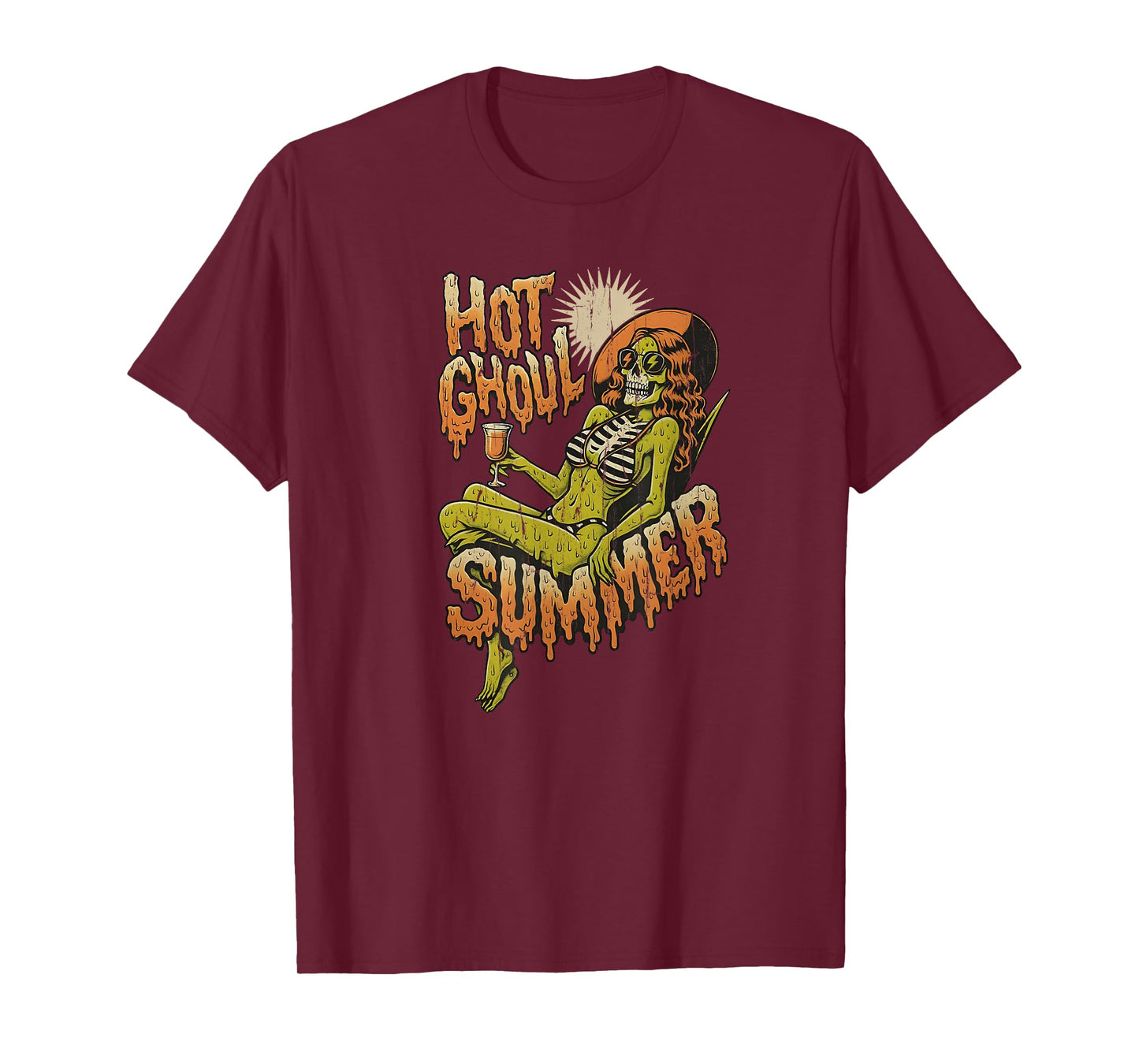 Hot Ghoul Summer, Hot Zombie Girl Halloween In Summer T-Shirt