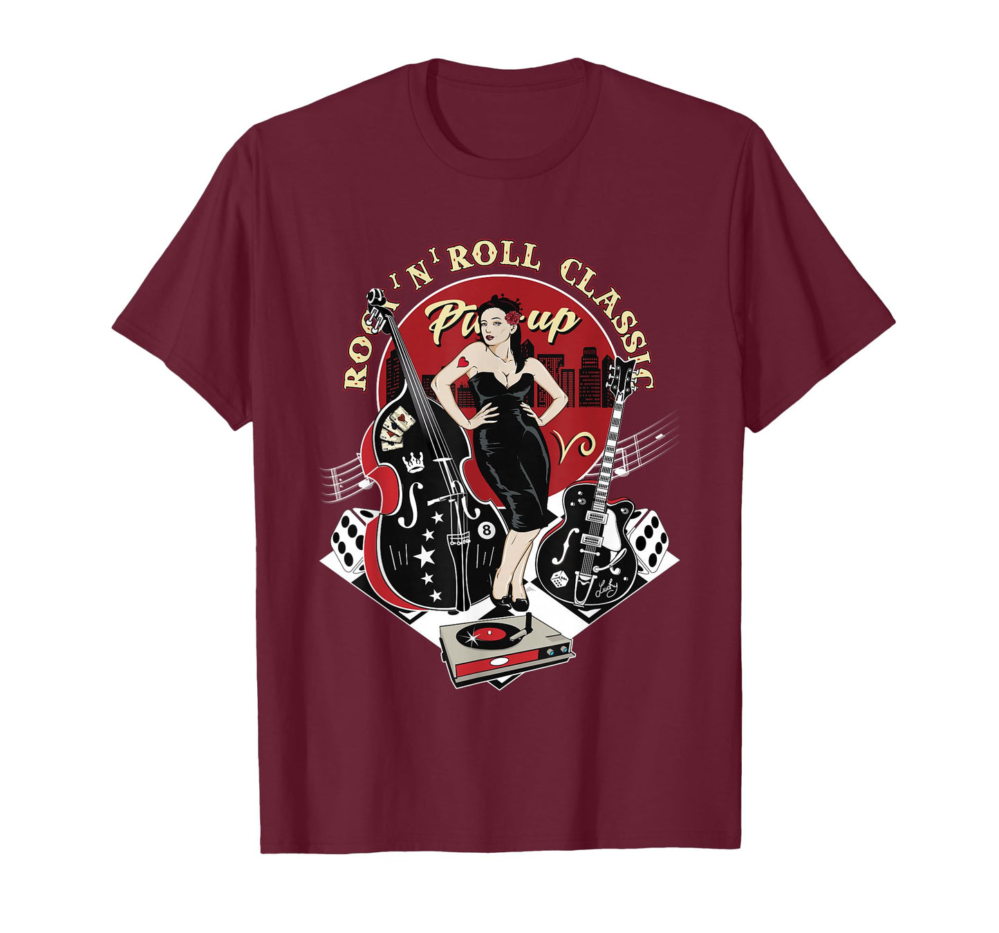 Rockabilly 1950s Sock Hop Dance Doo Wop Clothes Retro Pinup T-Shirt