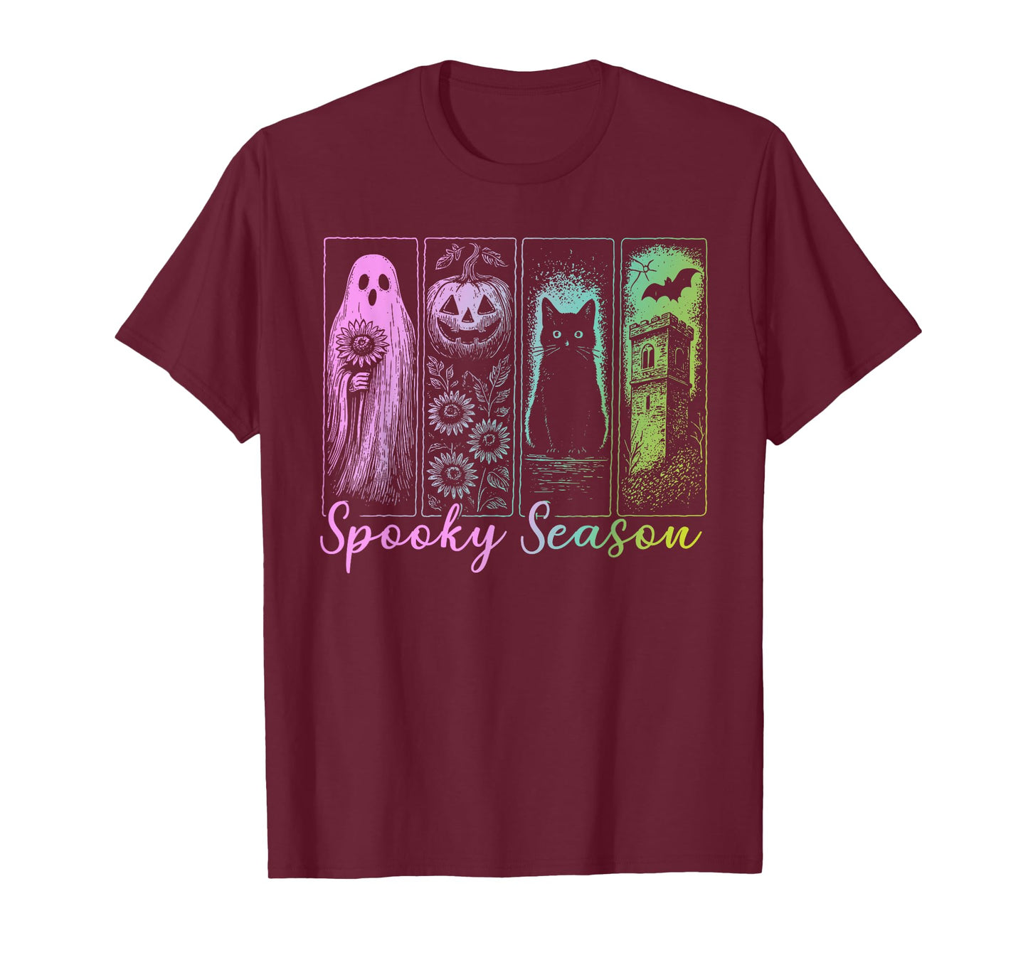 Retro Spooky Season, Vintage Halloween Horror Night Women T-Shirt