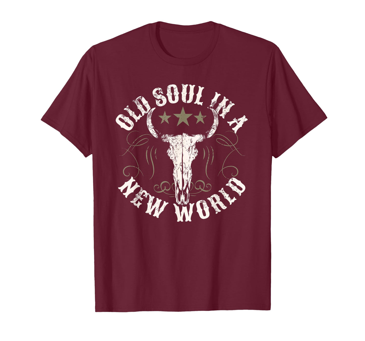 Old Soul in a New World Country Bluegrass Music Guitar T-Shirt