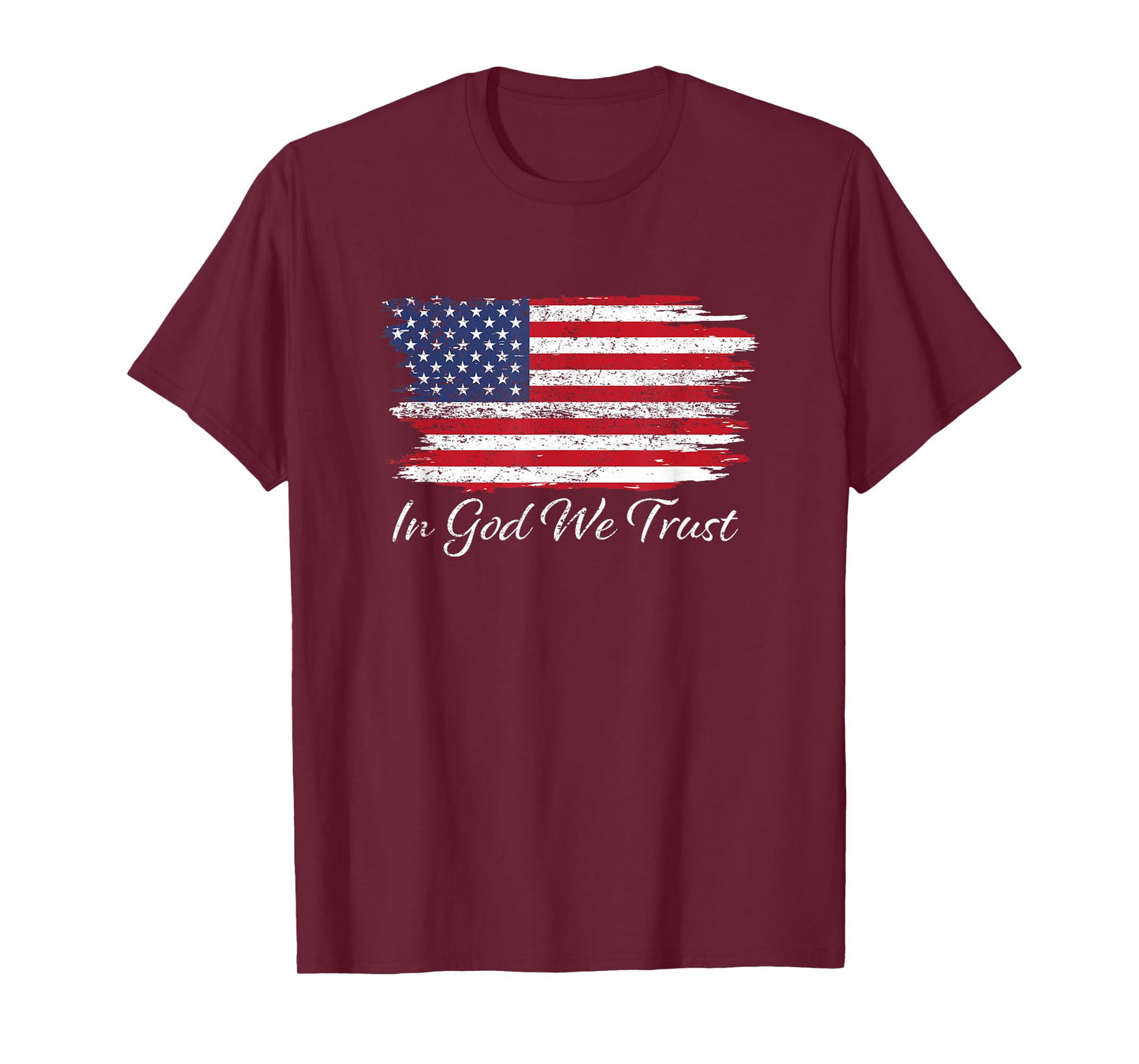 In God We Trust US Flag Patriotic T-Shirt
