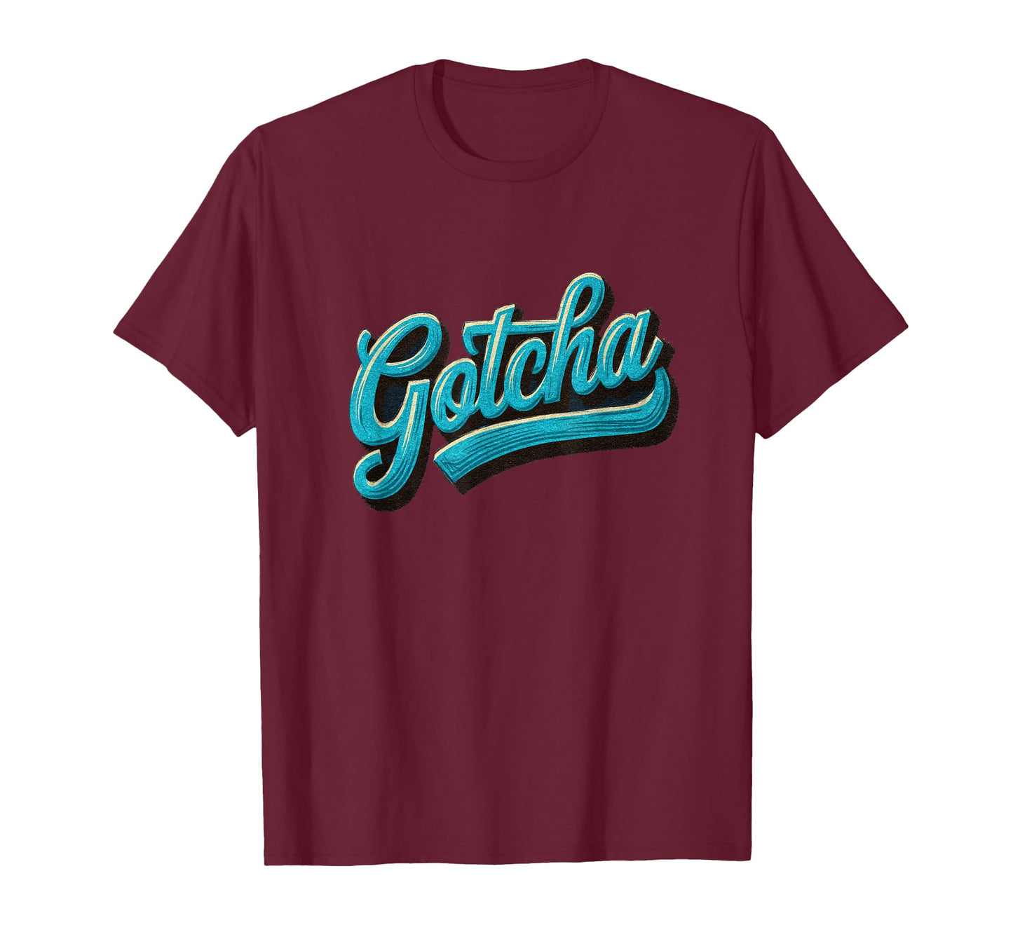 Cool Blue Gotcha Speech Emblem T-Shirt