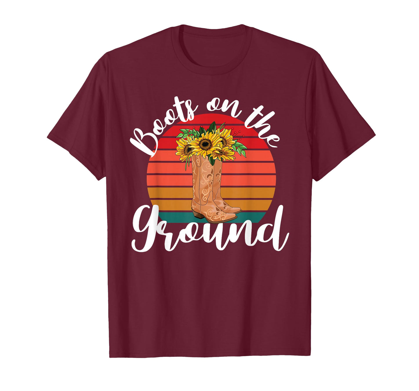 Boots on the ground. Linedance T-Shirt