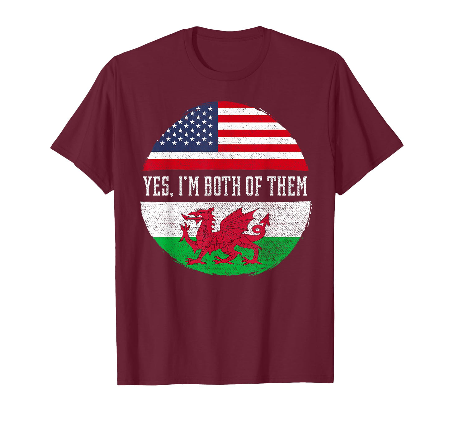 Half American Half Welsh USA Flag Wales Heritage DNA T-Shirt for Women Kids Men