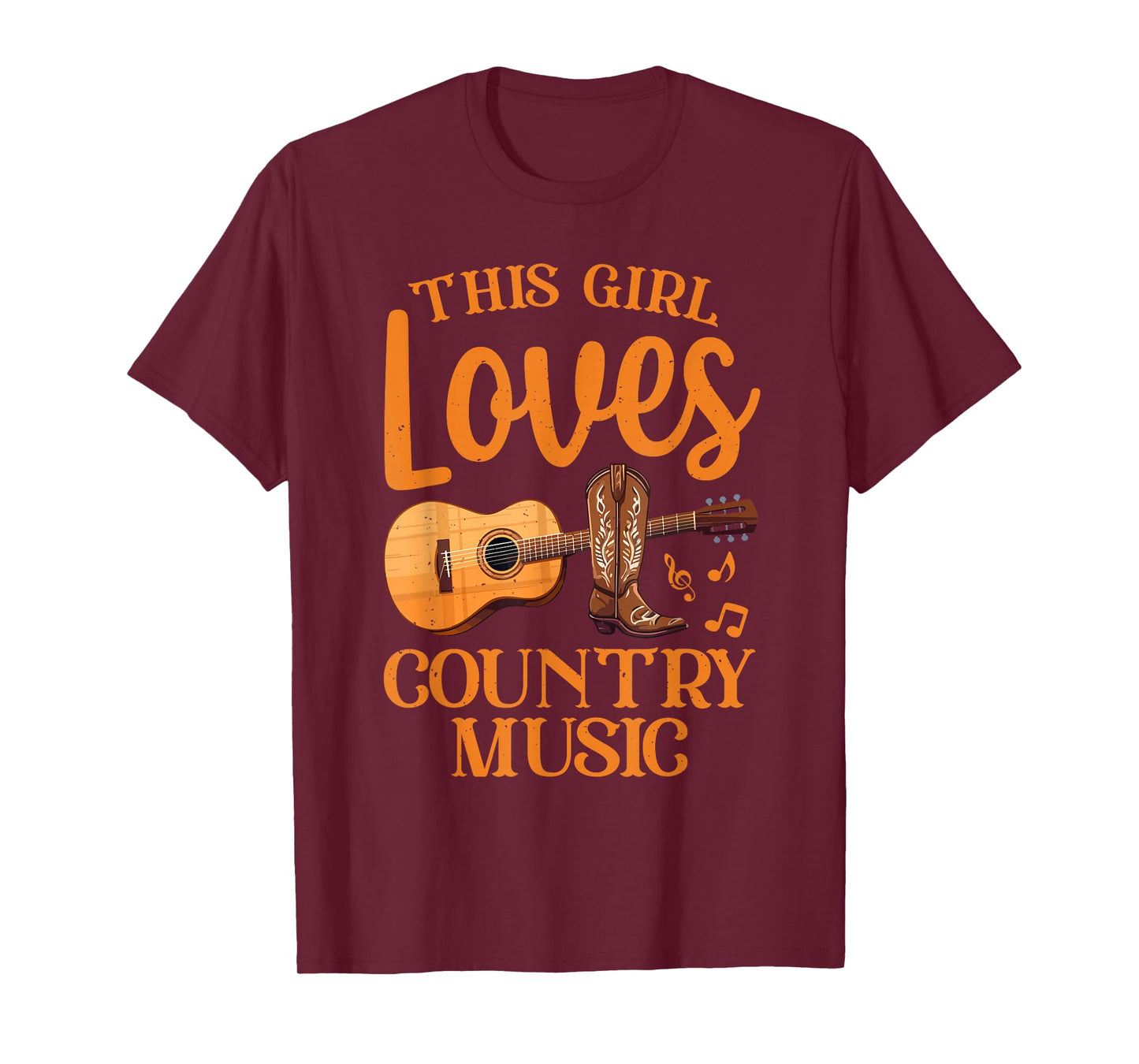 Best Country Music Art for Girl Women Musician Country Music T-Shirt