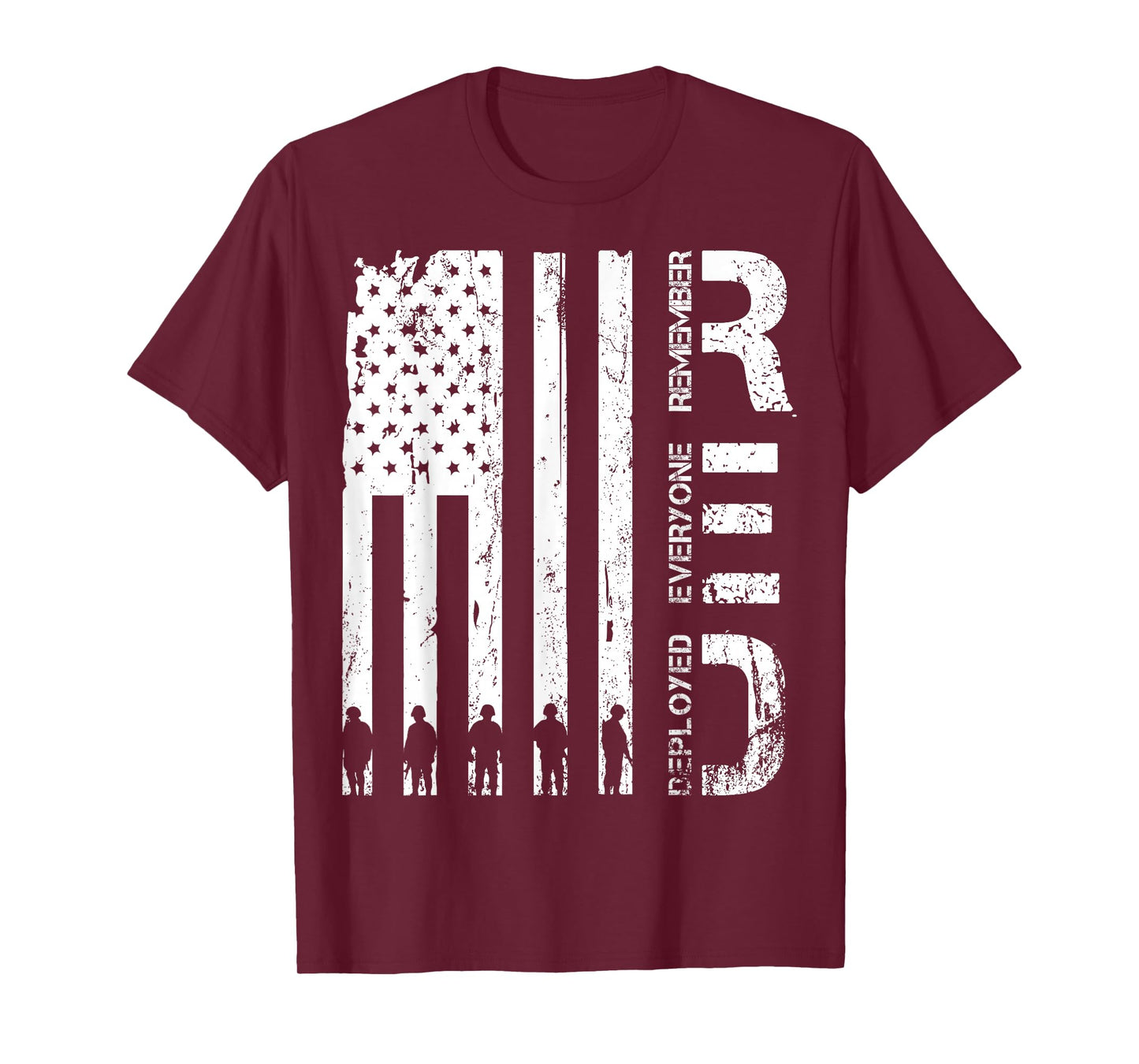 Red Remember Everyone Deployed Military Friday Wear Veterans T-Shirt