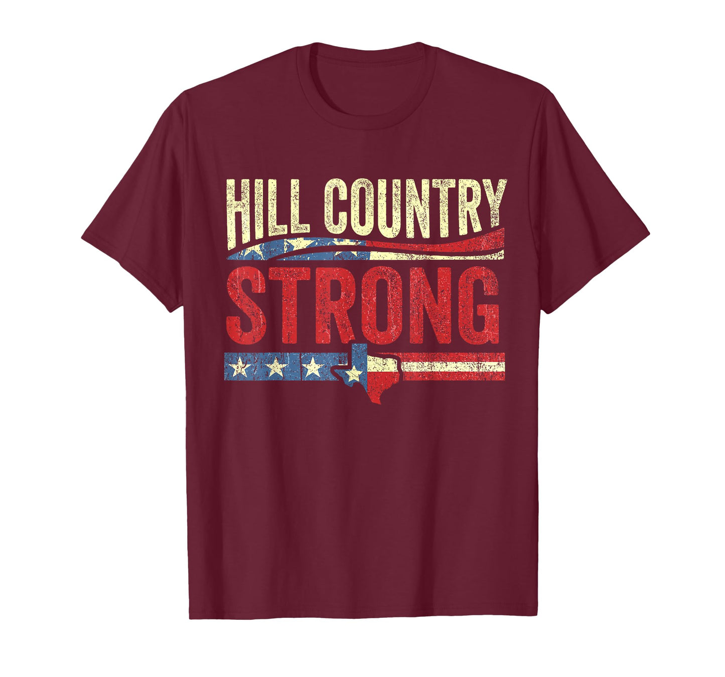 Retro Hill Country Strong- Texas T-Shirt