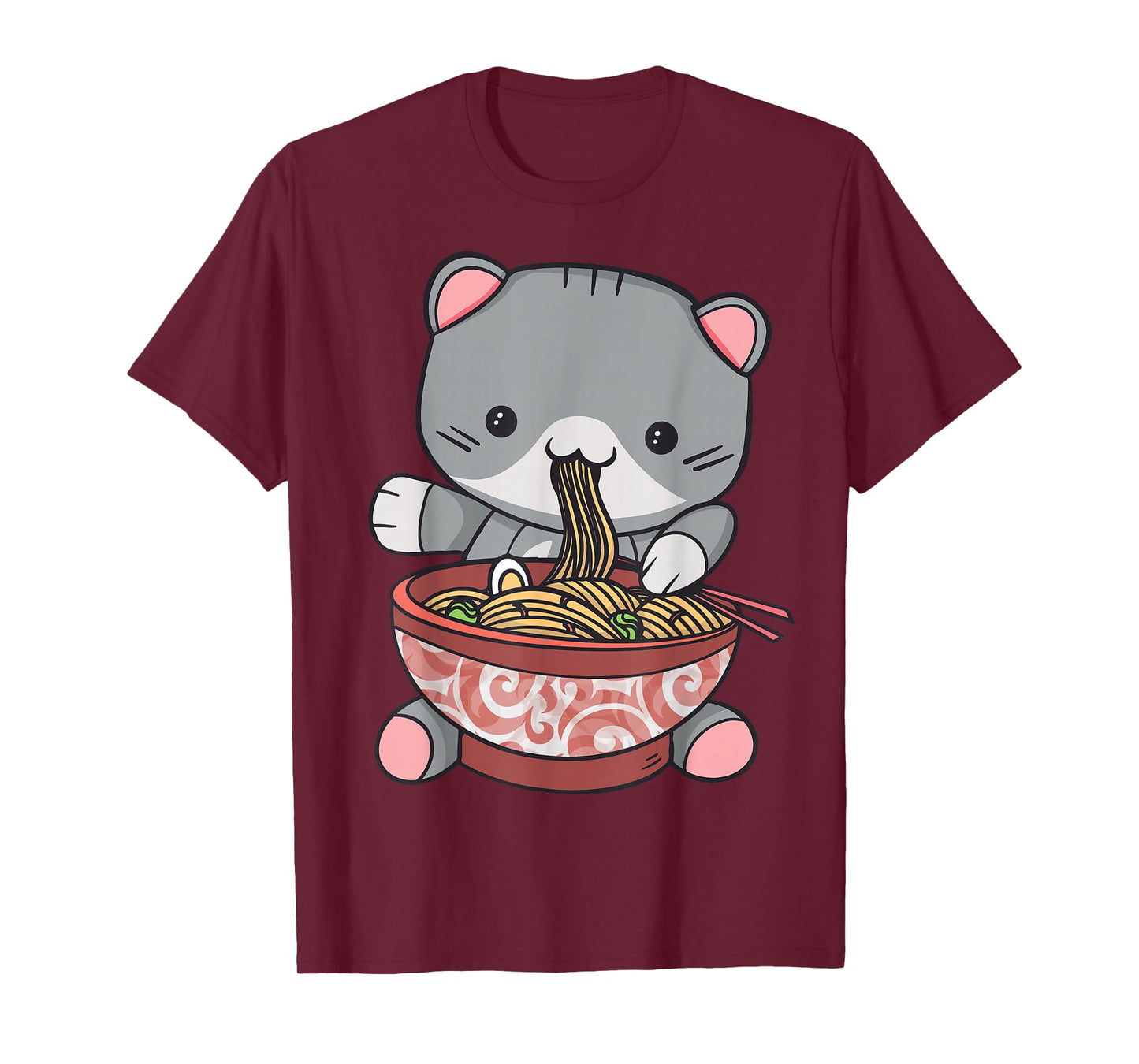 Ramen Cat Japanese Kawaii Anime Lover T-Shirt