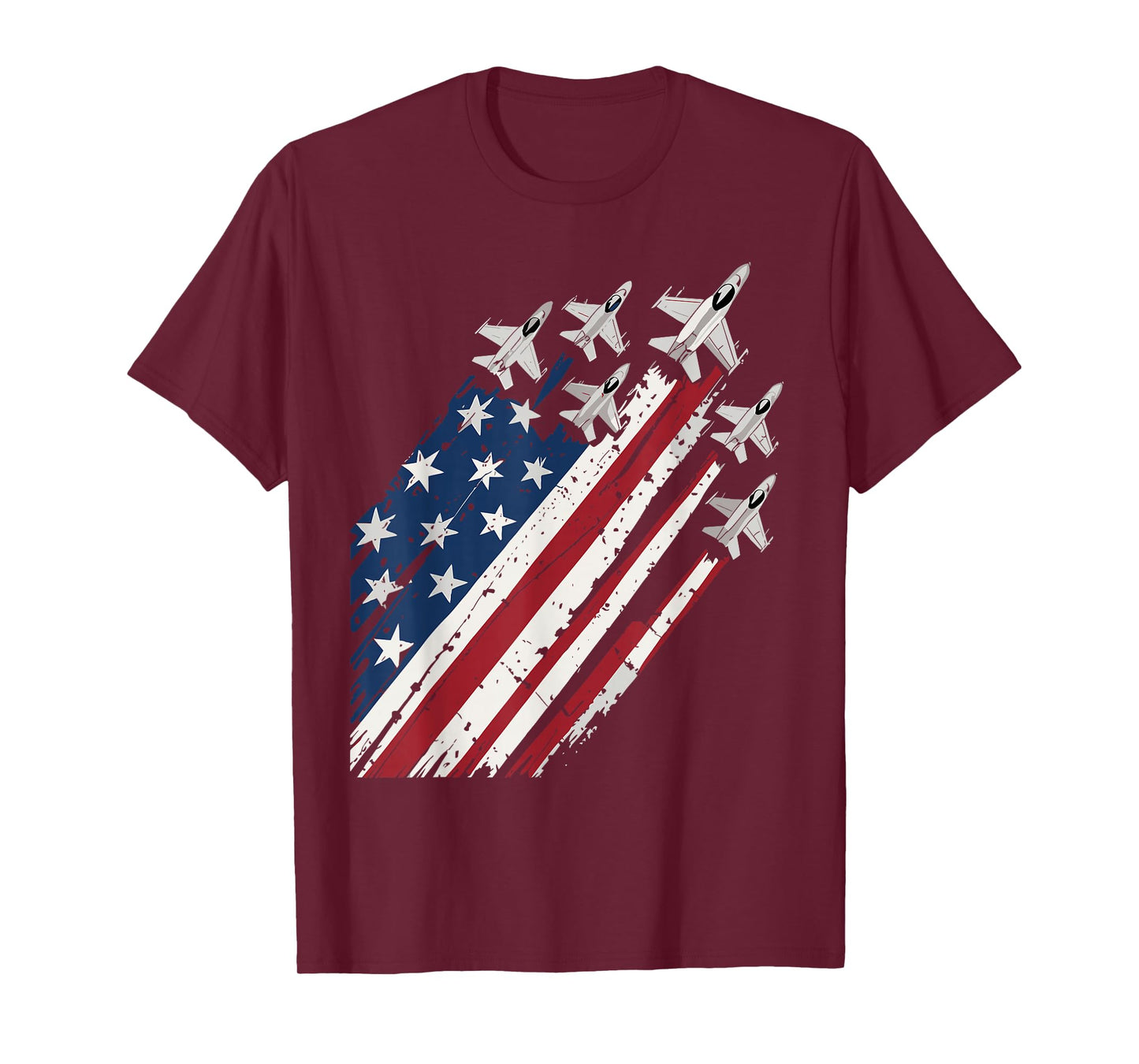 Air Force American Flag Patriotic Red White Blue 4th Of July T-Shirt
