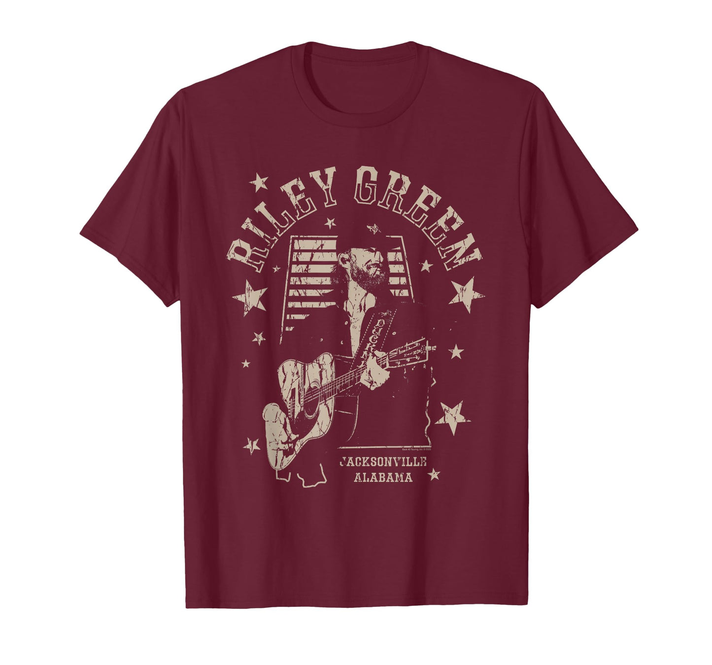 Riley Green Jacksonville Alabama Country Music Artist T-Shirt