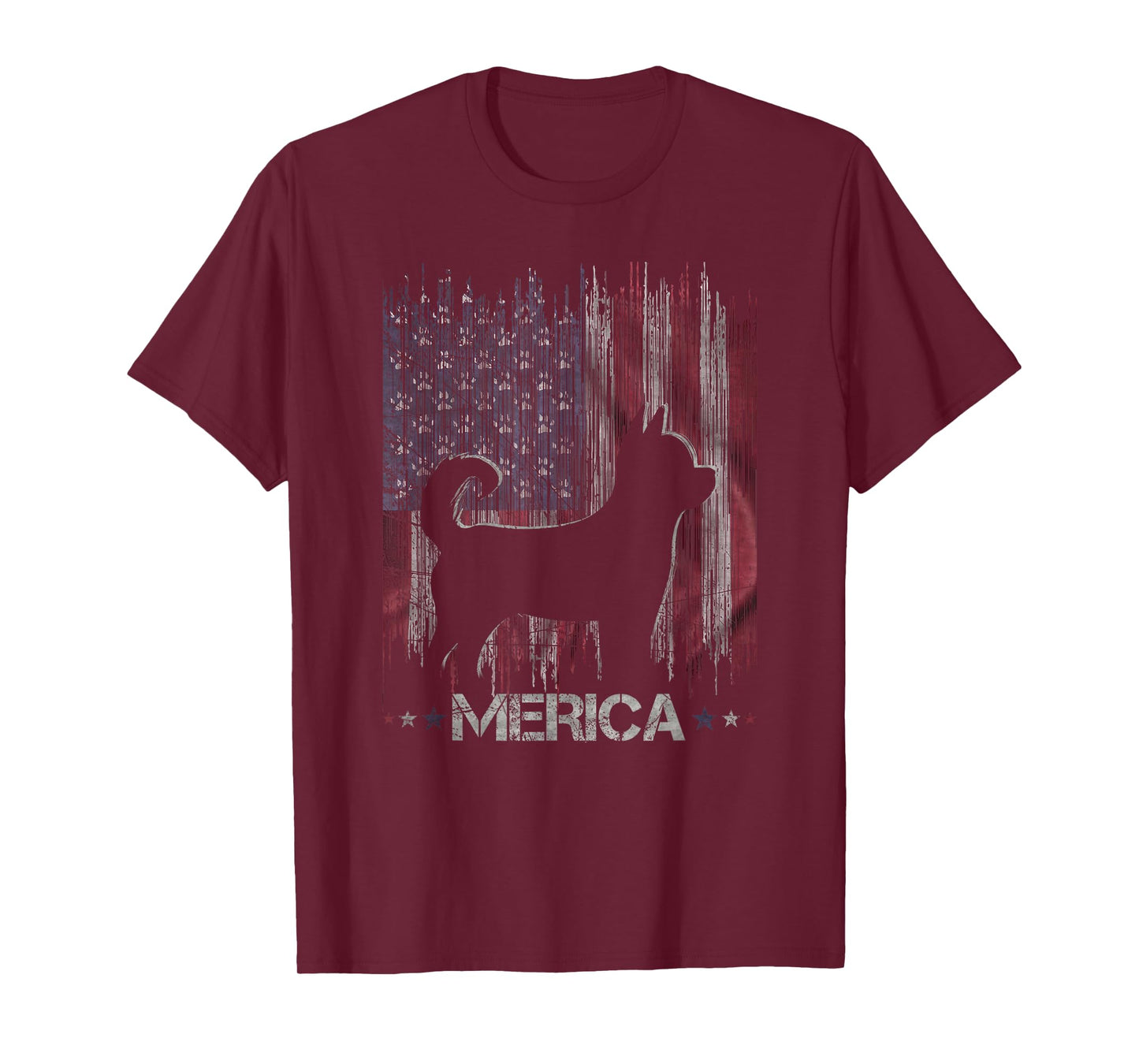 Vintage Chihuahua Dog, Merica Chihuahua Dog USA Flag T-Shirt for Men Women Kids
